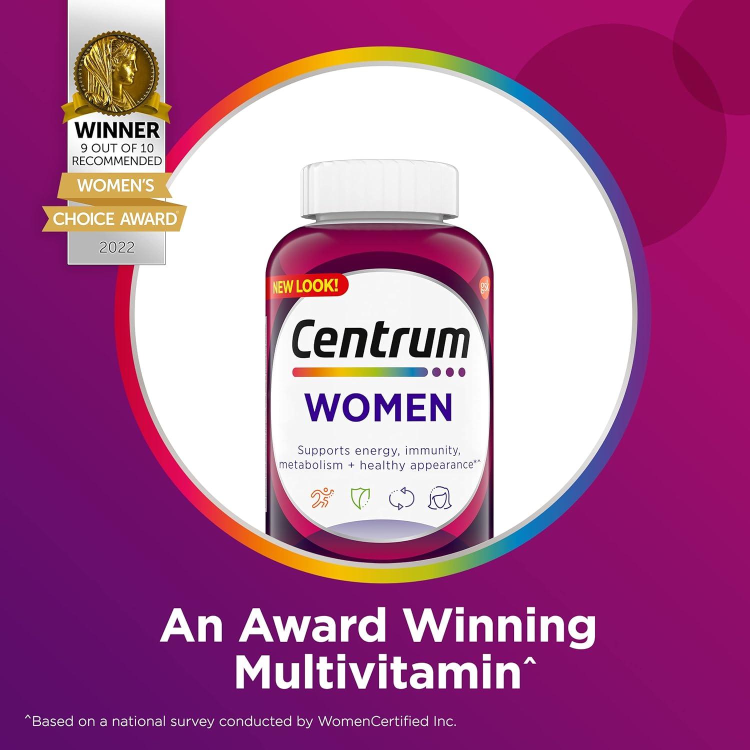 Centrum Multivitamínico para Mujeres 250 Tabletas con Hierro