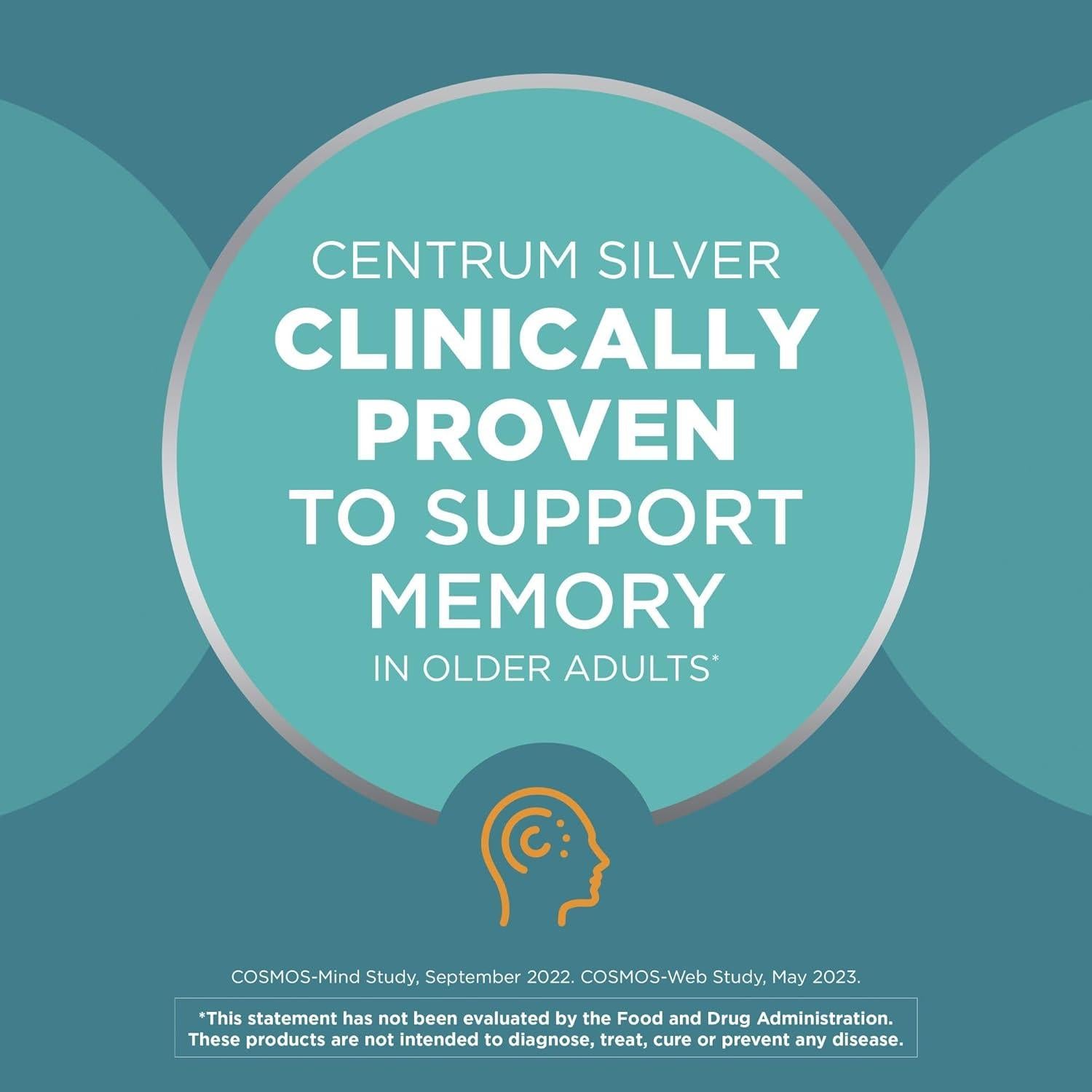 Centrum Silver Adult 80 Tabletas Multivitamínico 50+
