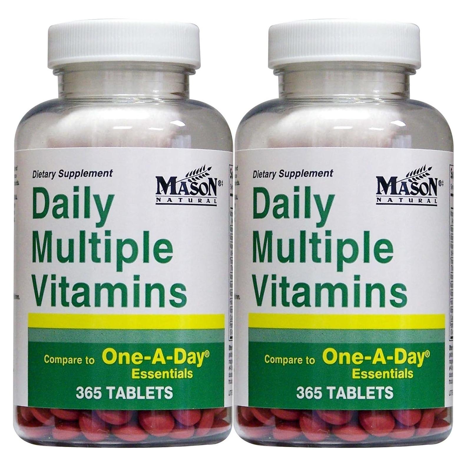 Vitaminas Múltiples Diarias Mason Vitamin 730 Tabletas