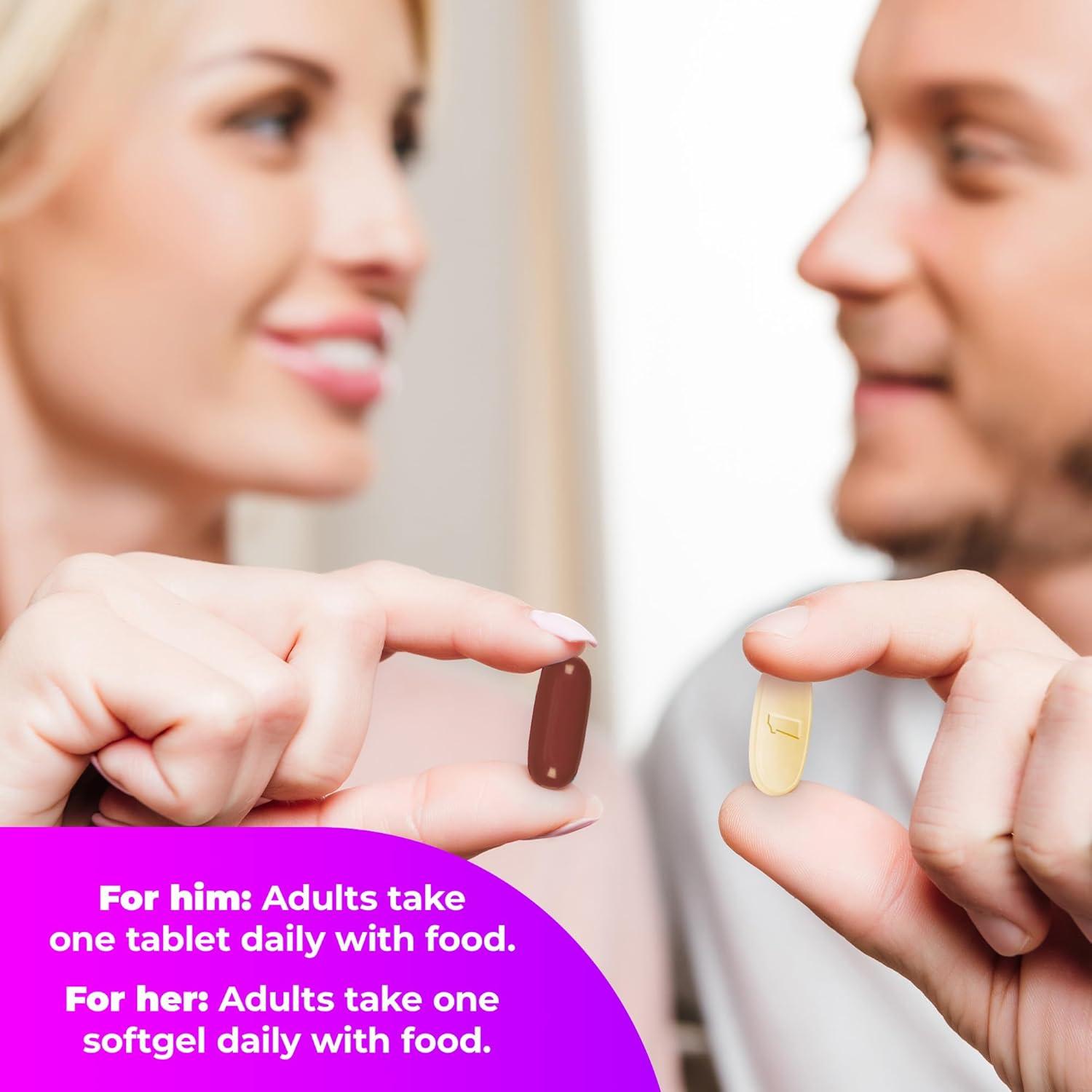 One A Day Multivitamínico Preconcepcional 30 Softgels Mujeres + 30 Hombres