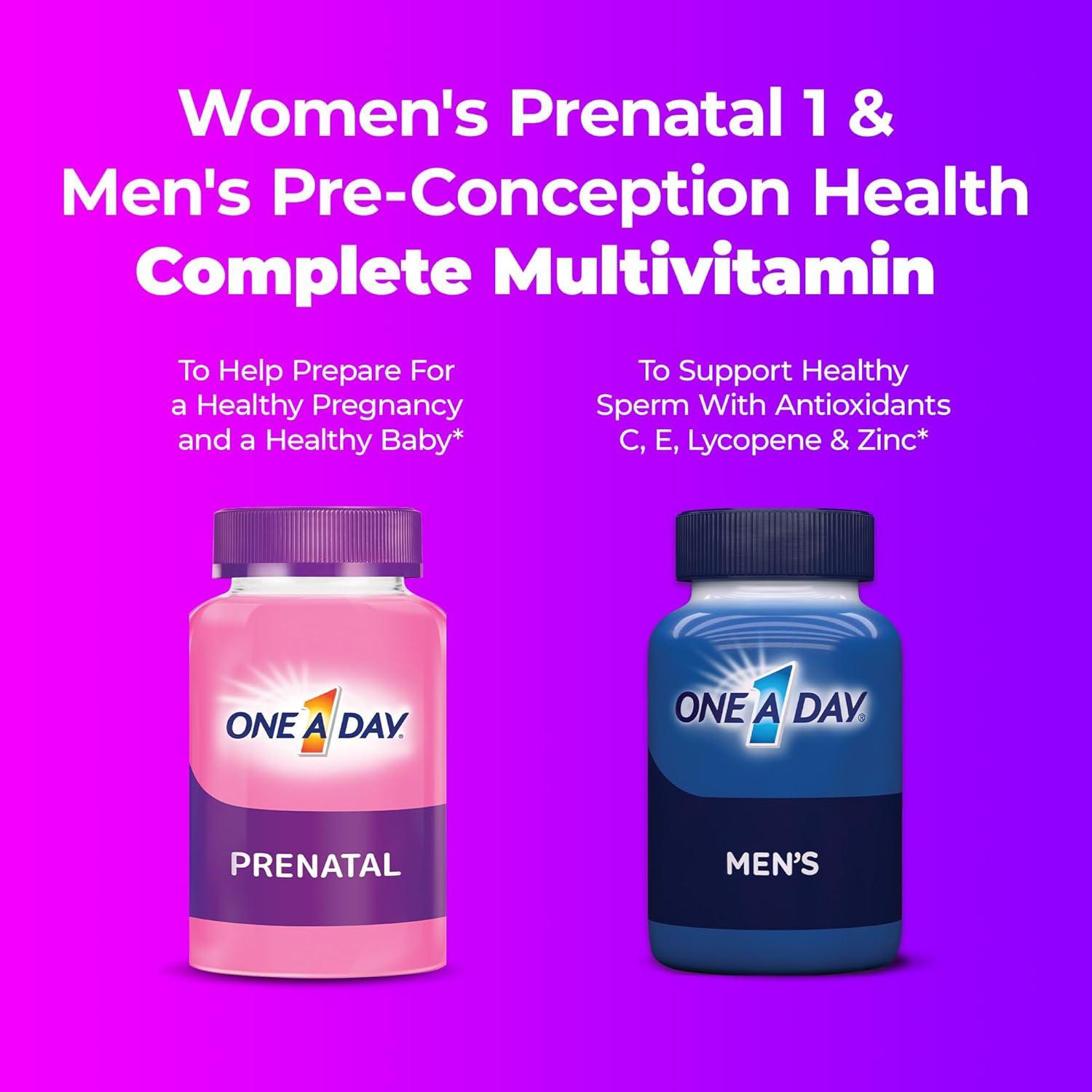 One A Day Multivitamínico Preconcepcional 30 Softgels Mujeres + 30 Hombres