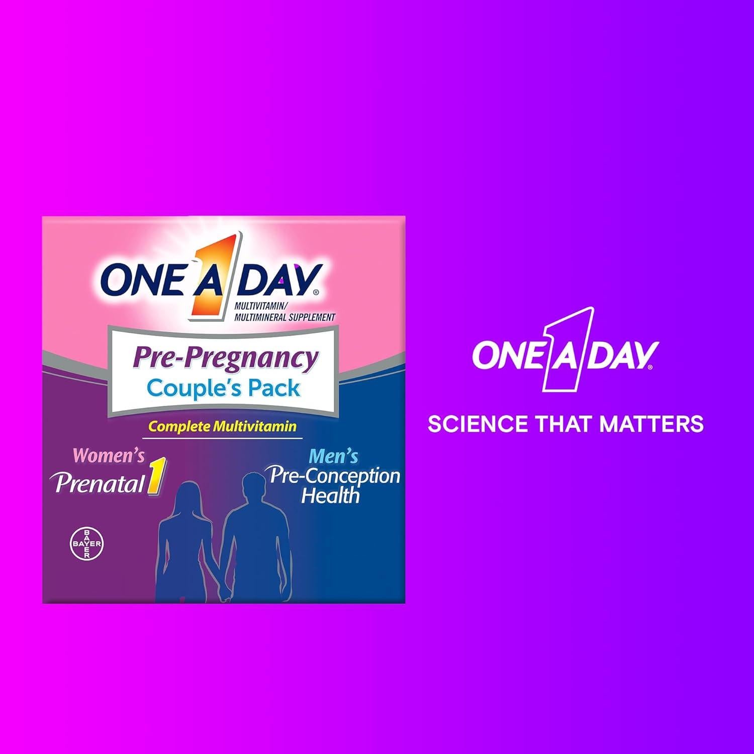 One A Day Multivitamínico Preconcepcional 30 Softgels Mujeres + 30 Hombres