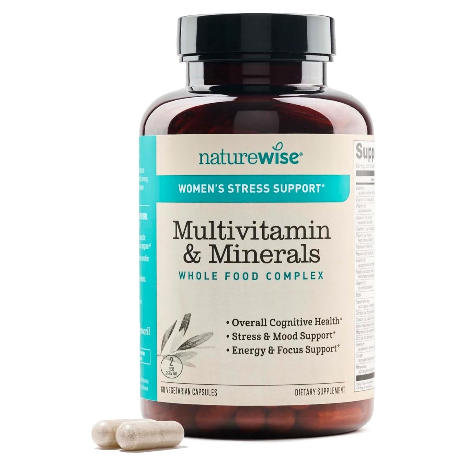 Multivitamina para Mujeres NatureWise 60 Cápsulas - Soporte Estrés