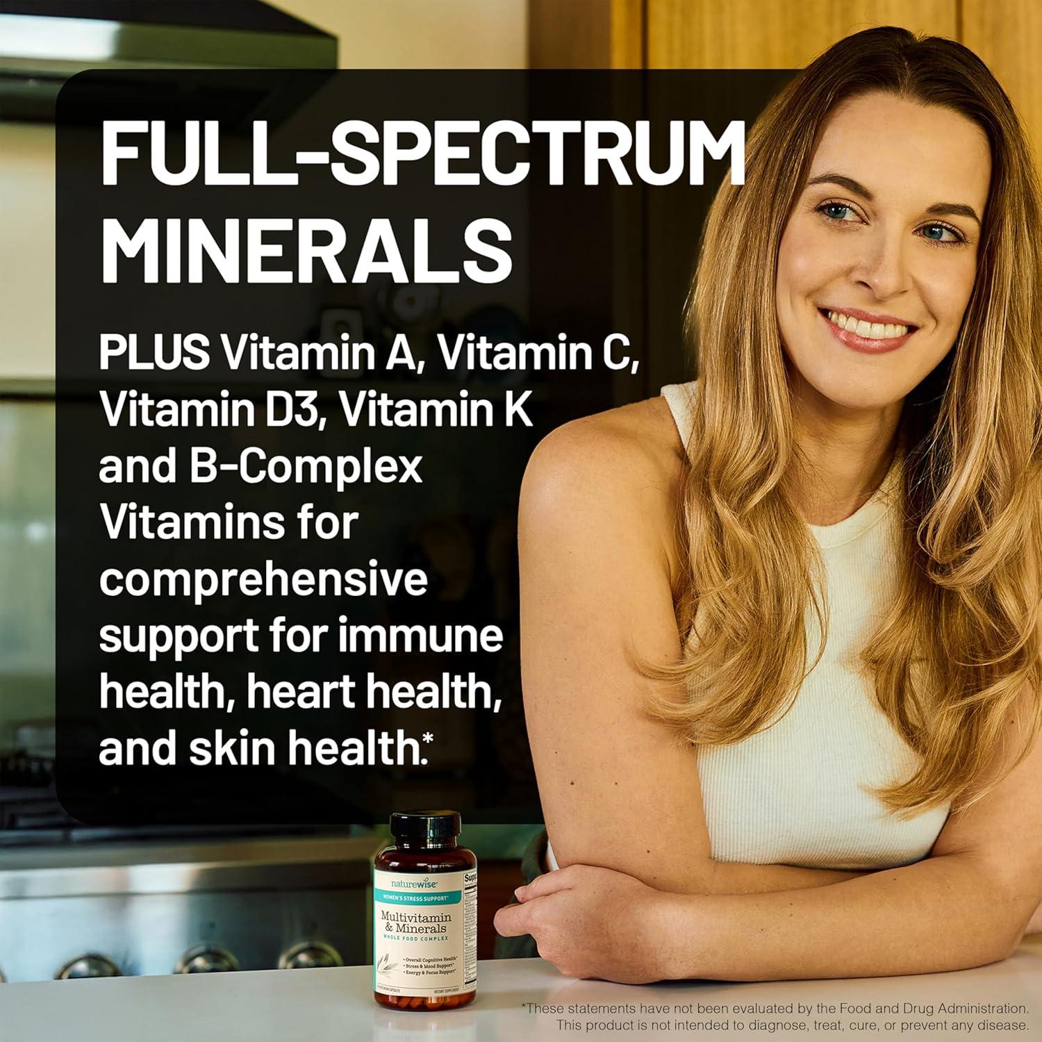 Multivitamina para Mujeres NatureWise 60 Cápsulas - Soporte Estrés