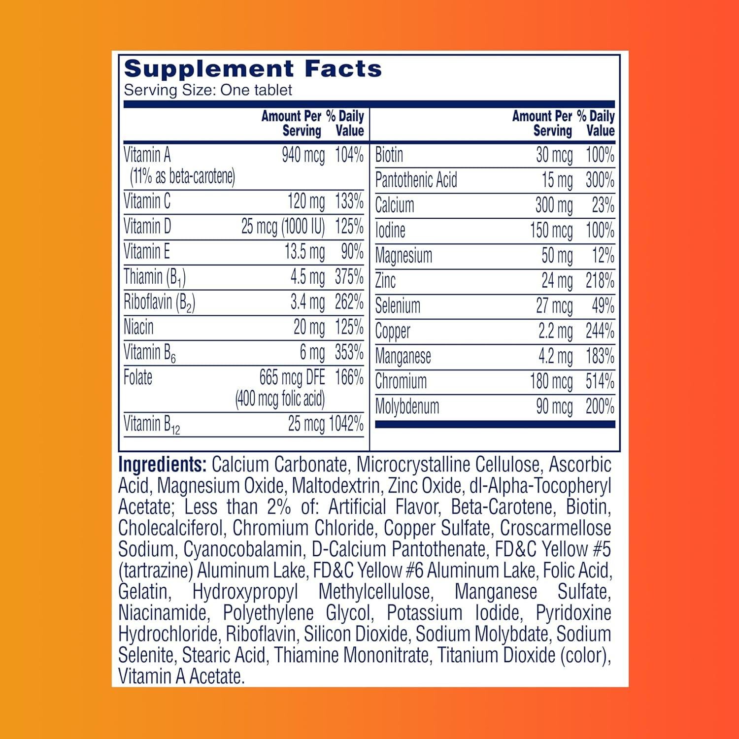 One A Day Multivitaminas Mujeres 50+ 200 Tabletas Saludables