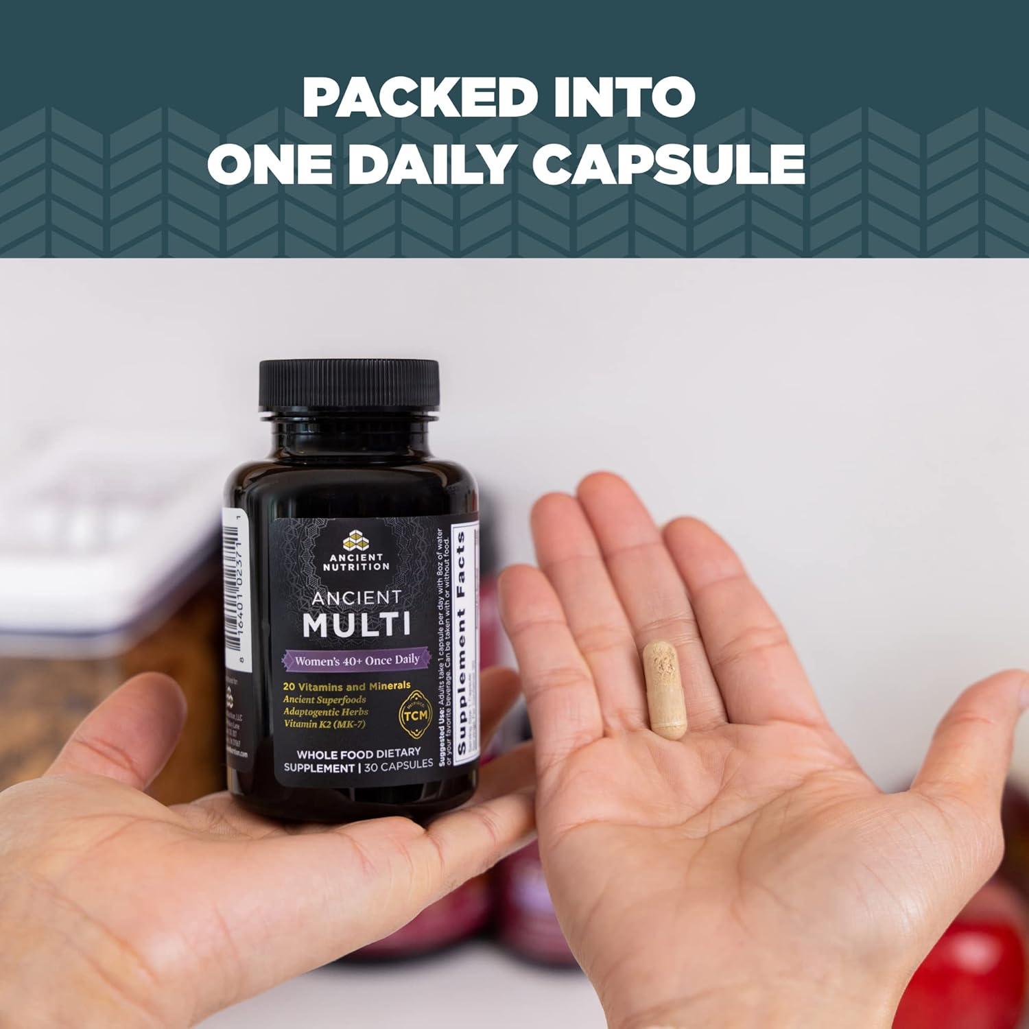 Suplemento Multivitamínico para Mujeres 40+ Ancient Nutrition 30ct