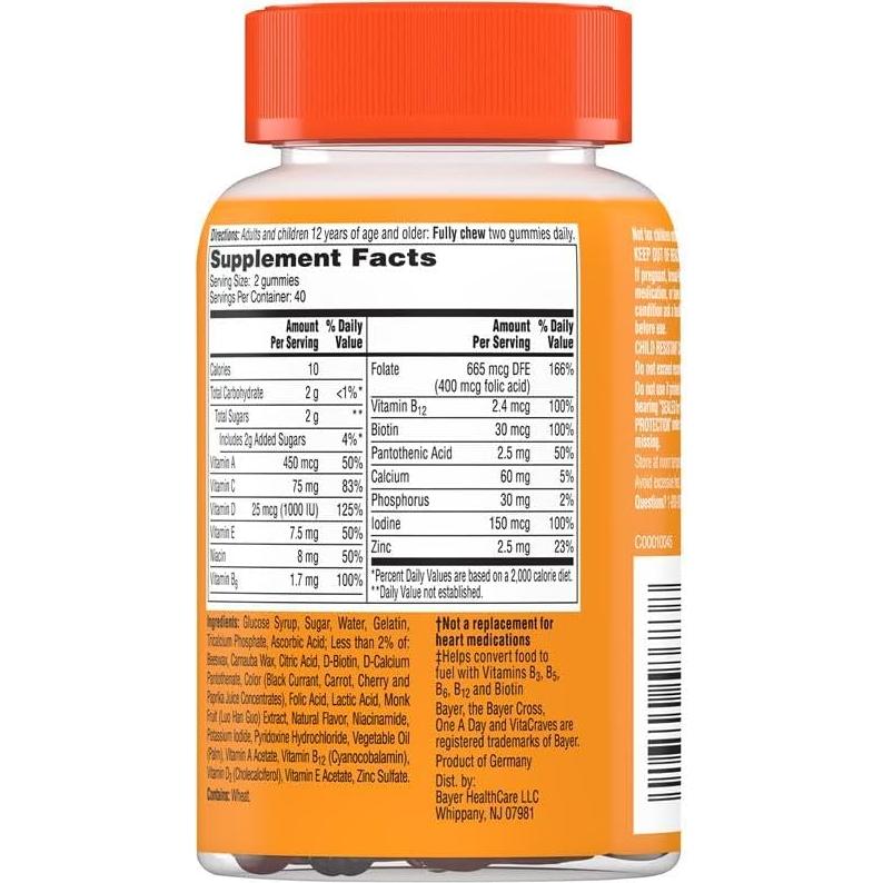 Gomitas Multivitamínicas One A Day para Mujeres 80 unidades