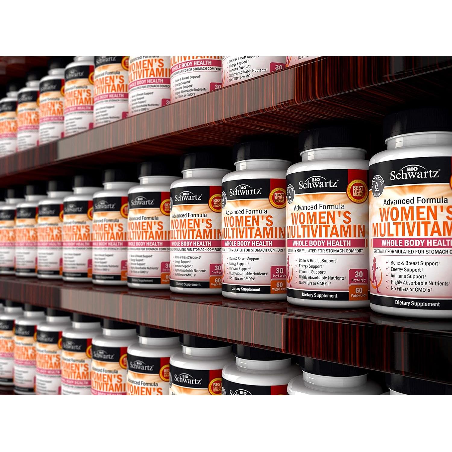 Multivitamina para Mujeres BioSchwartz 60 Cápsulas - Soporte Inmunológico y Salud General