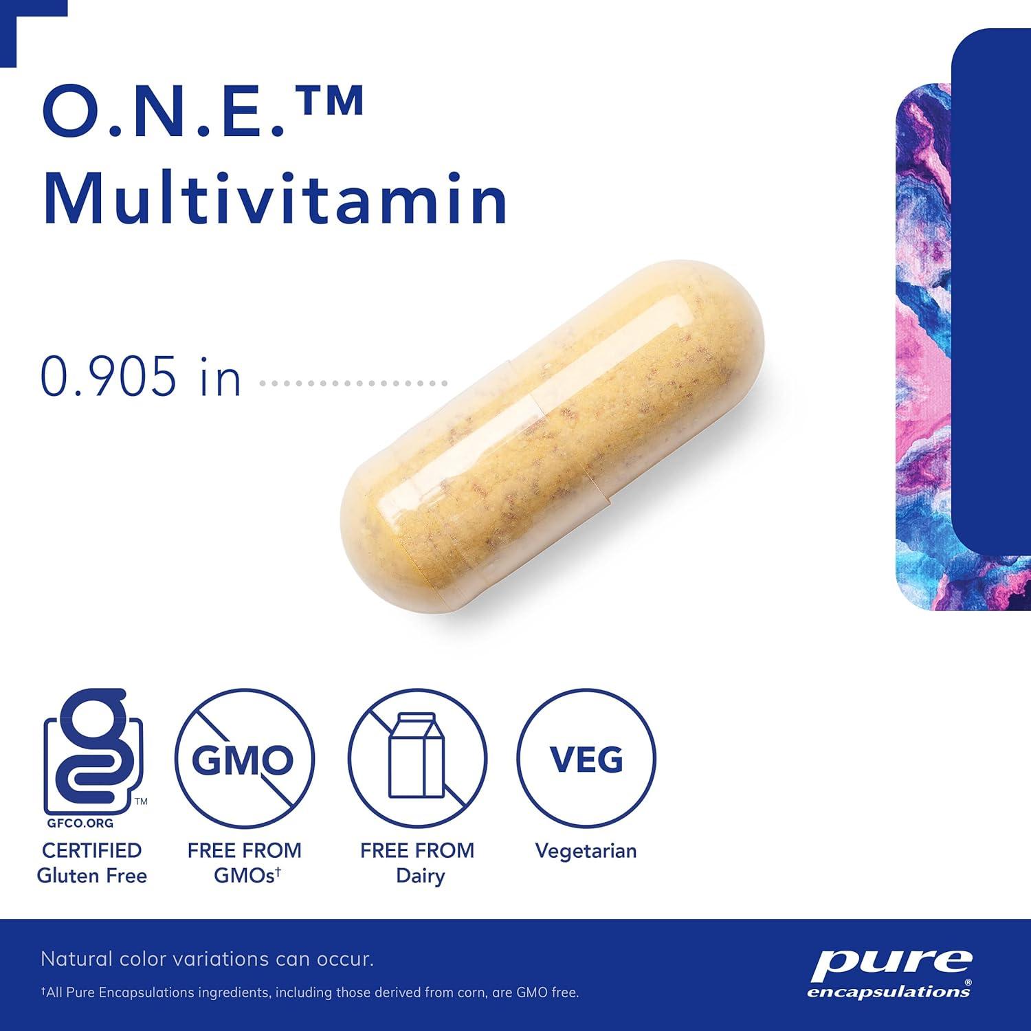 Multivitamina O.N.E. Pure Encapsulations - 60 Cápsulas