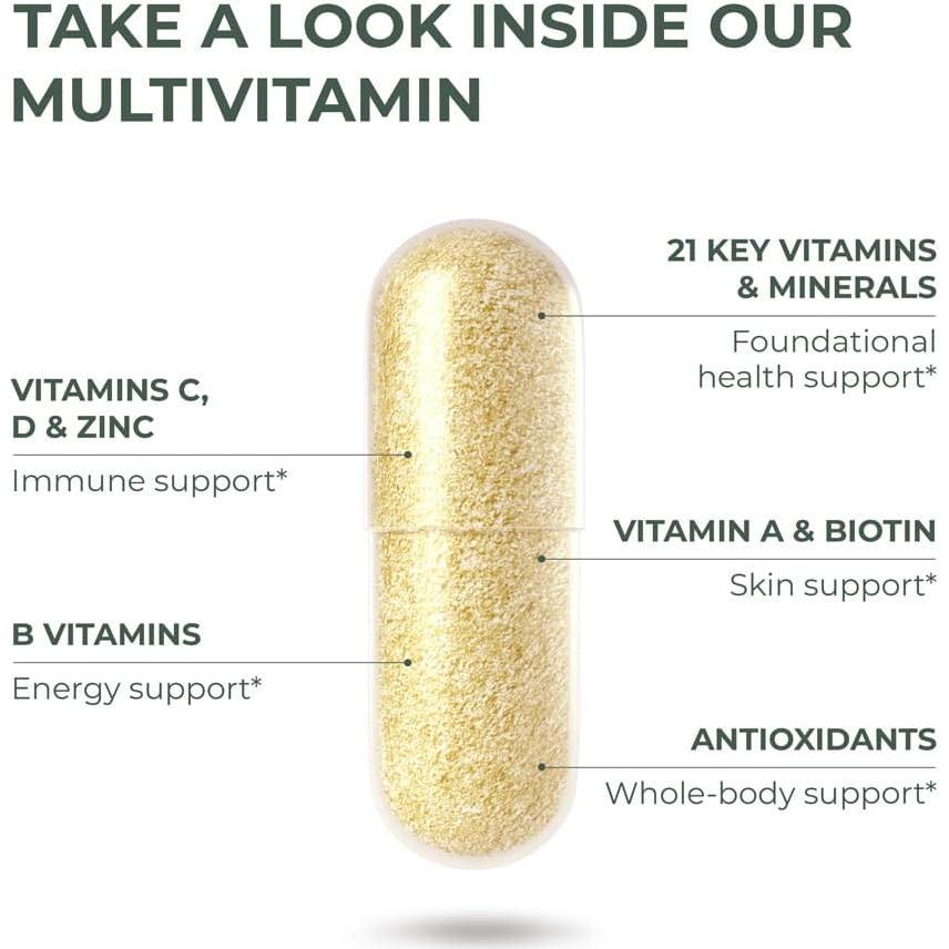 Multivitaminas Primal Harvest 30 Cápsulas - 21 Vitaminas y Minerales