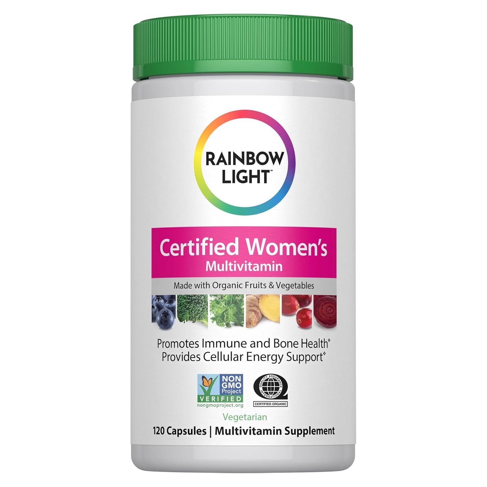 Multivitamina para Mujeres Rainbow Light 120 Cápsulas Orgánicas