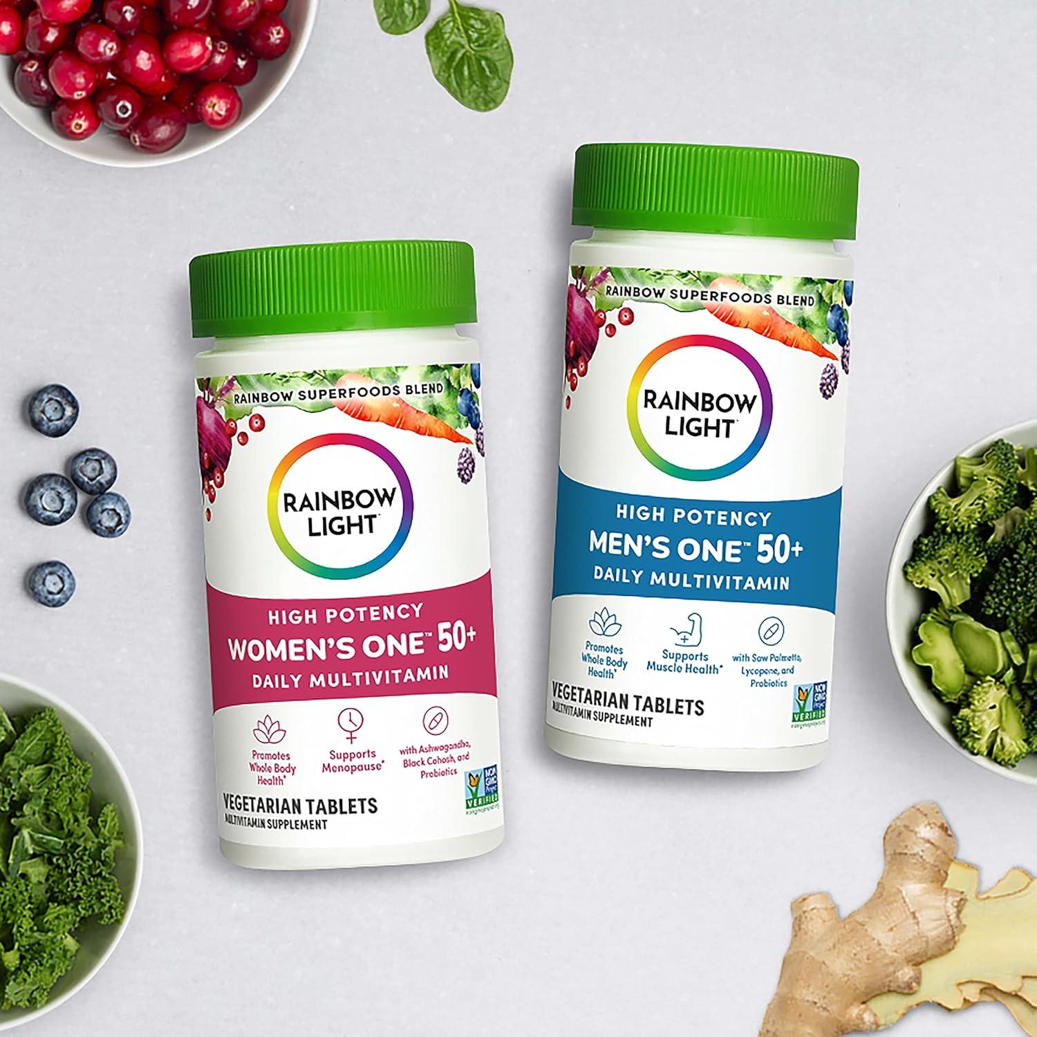 Multivitamina Arcoíris Rainbow Light 50+ Hombres 60 Tabletas