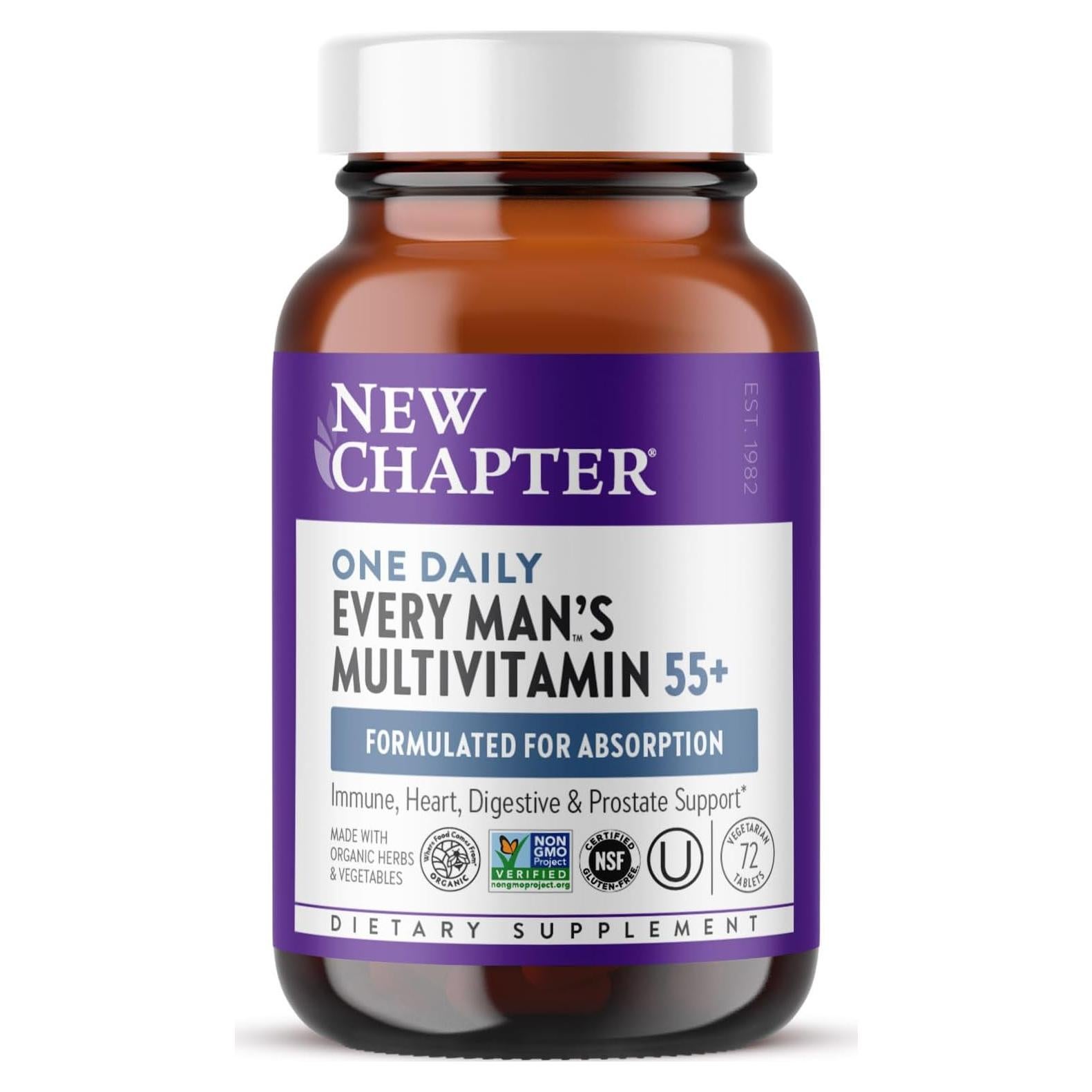 Multivitamínico Nuevo Capítulo Hombres 50+ 72 Tabletas Digestivas