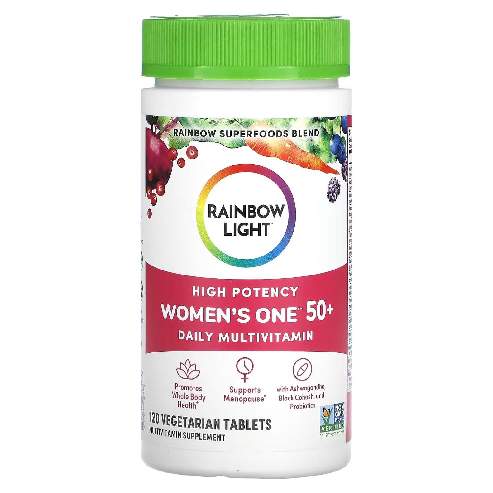 Multivitamina para Mujeres Rainbow Light 50+ 120 Contenedores