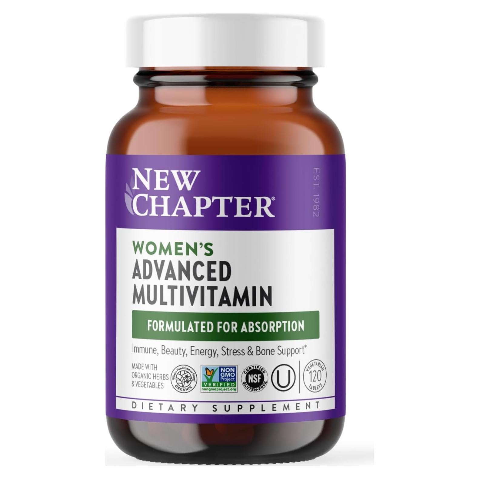 Multivitaminas Avanzadas para Mujeres New Chapter 120 Tabletas