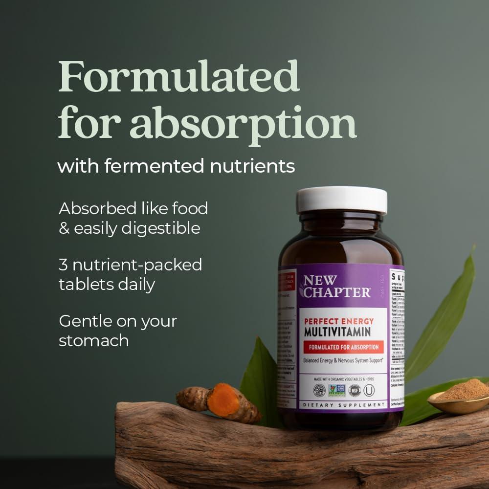 Multivitamínico Energizante New Chapter 96 ct - Vitaminas B y D3