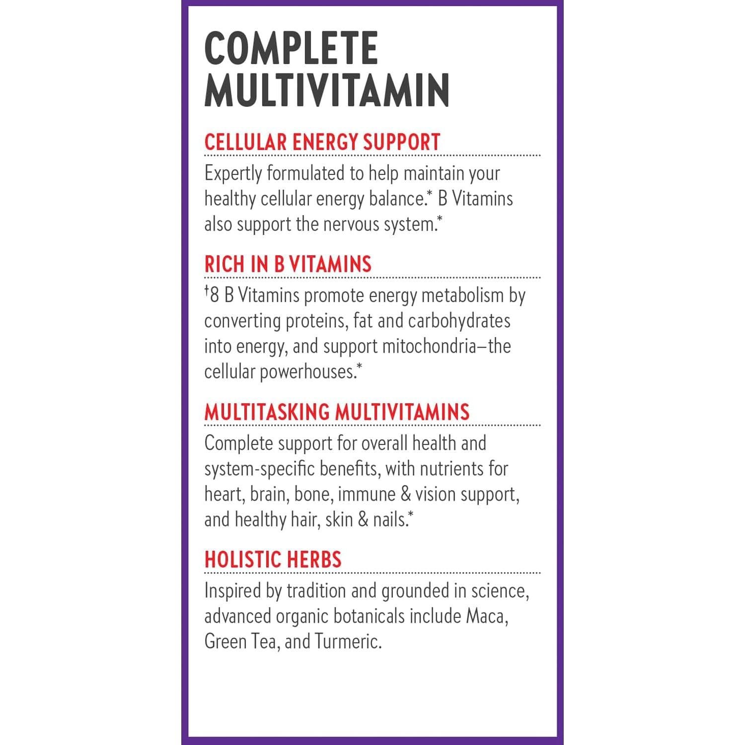 Multivitamínico Energizante New Chapter 96 ct - Vitaminas B y D3