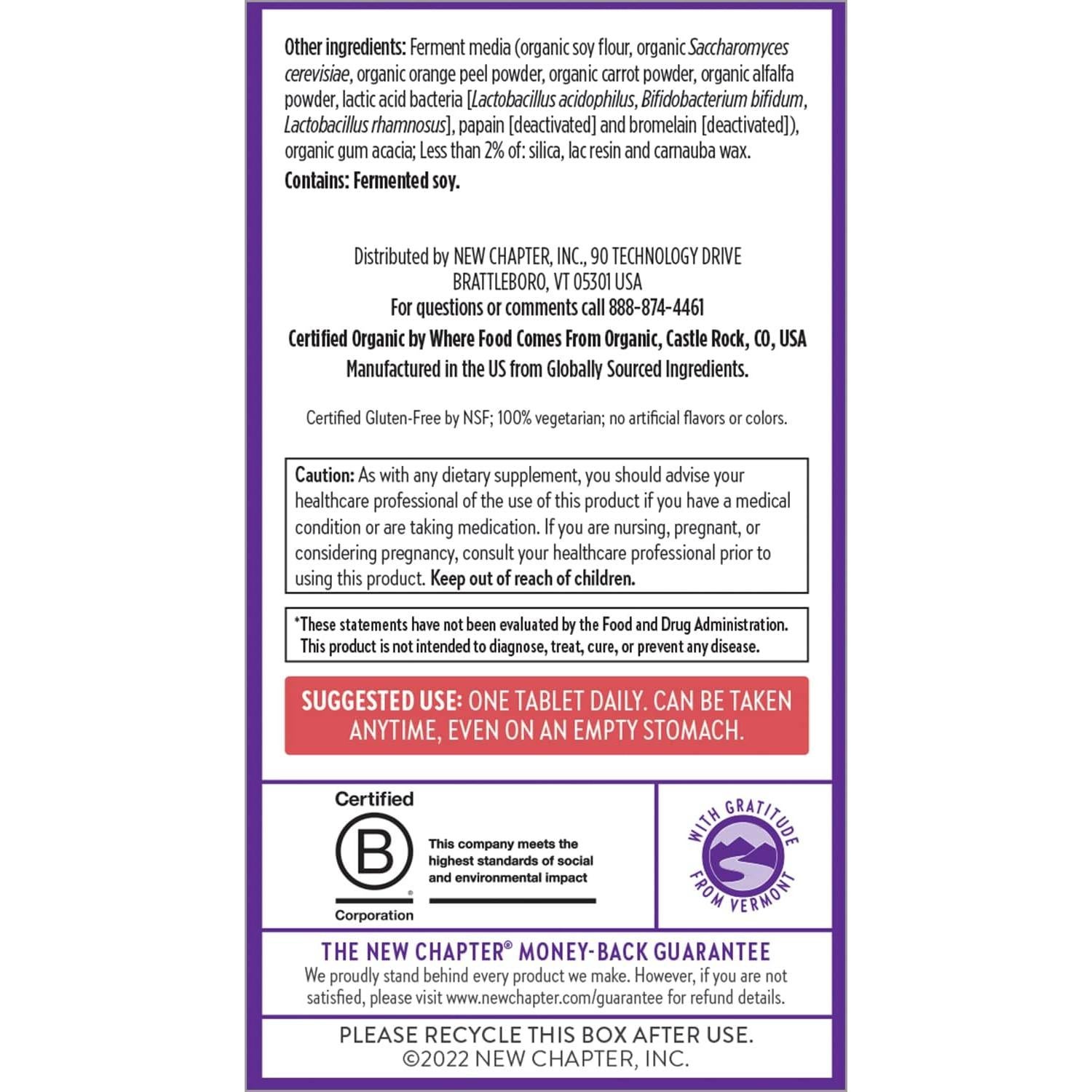 Multivitamínico para Mujeres 50+ Nuevo Capítulo 90 Tabletas