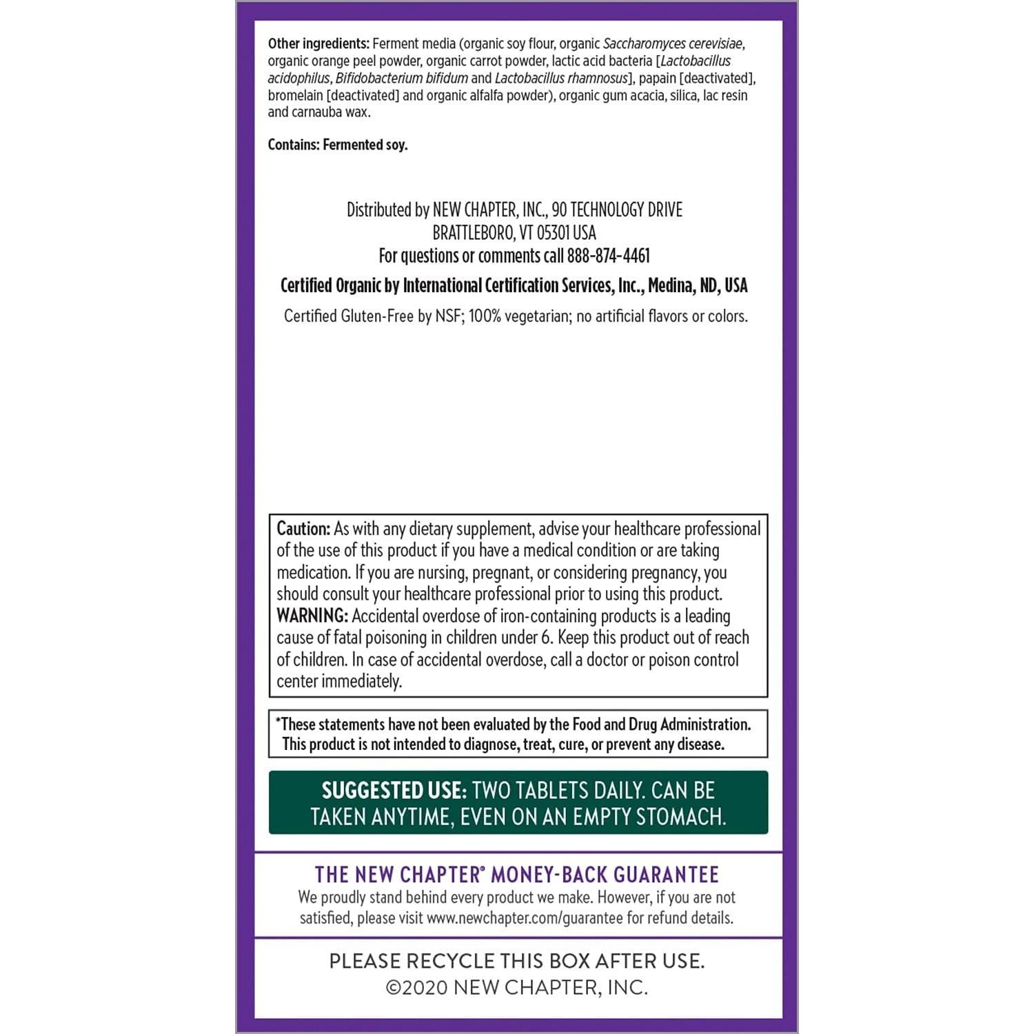 Multivitamínico para Mujeres Nuevo Capítulo 48 Cápsulas Probioticos