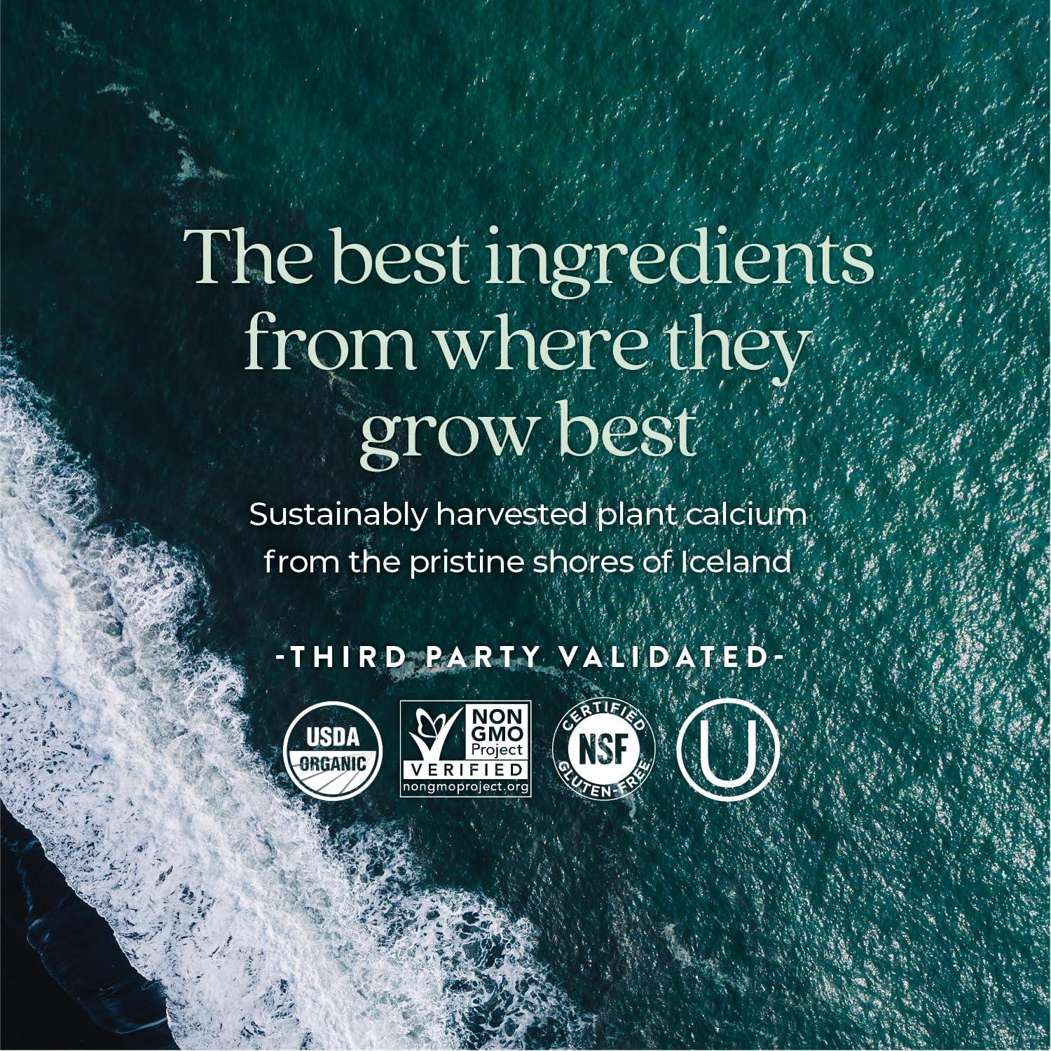 Suplemento de Calcio Orgánico New Chapter 240 Tabletas - K2+D3