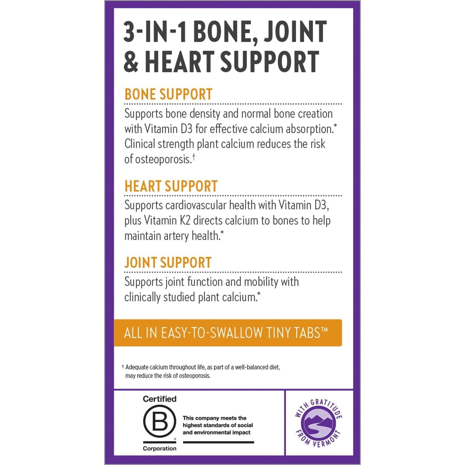 Suplemento de Calcio Orgánico New Chapter 240 Tabletas - K2+D3