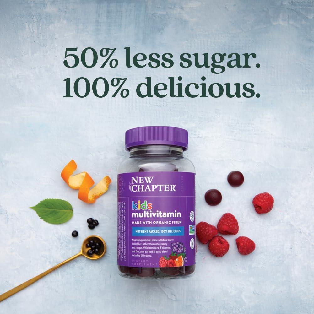 Gomitas Multivitamínicas New Chapter Niños 60ct - 50% Menos Azúcar