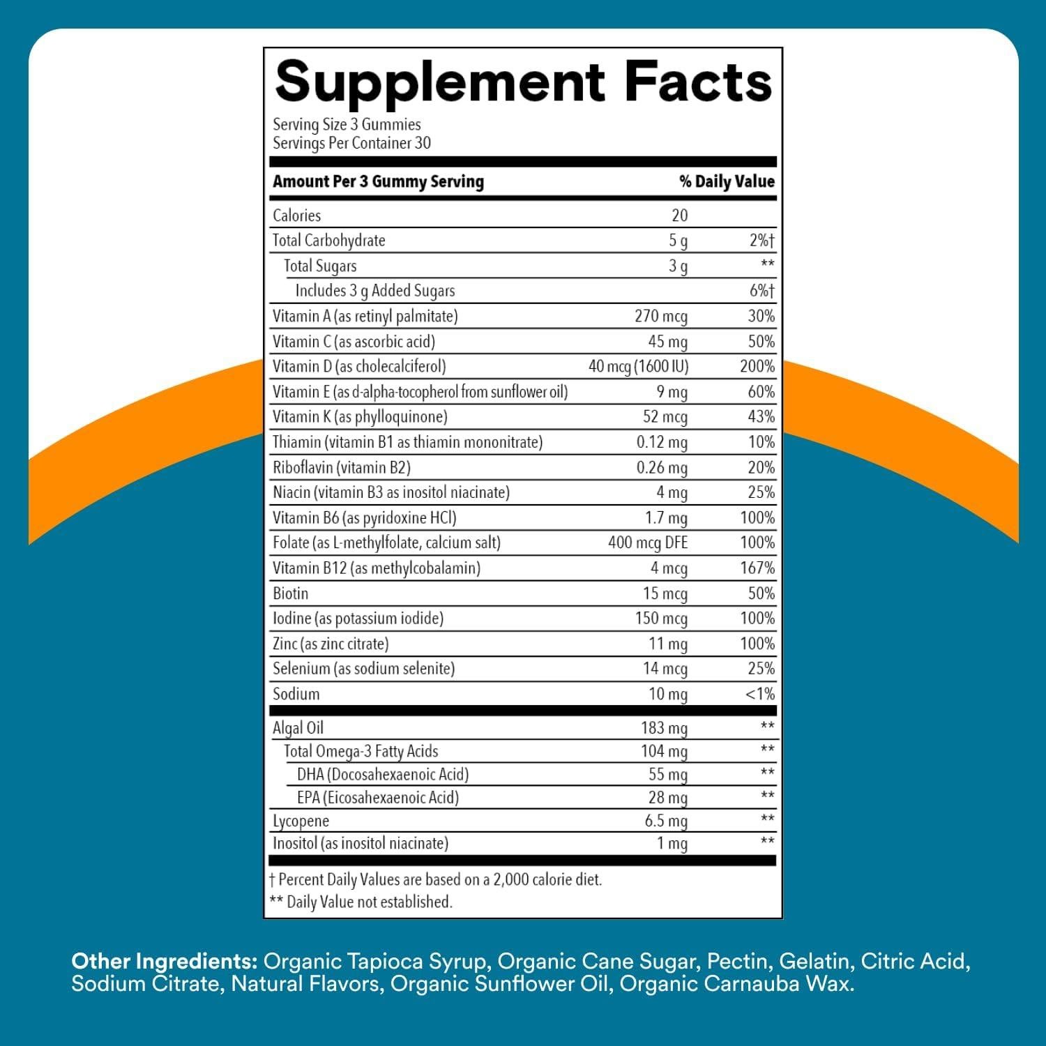 Gomitas Multivitamínicas SmartyPants para Hombres - 90 Unidades
