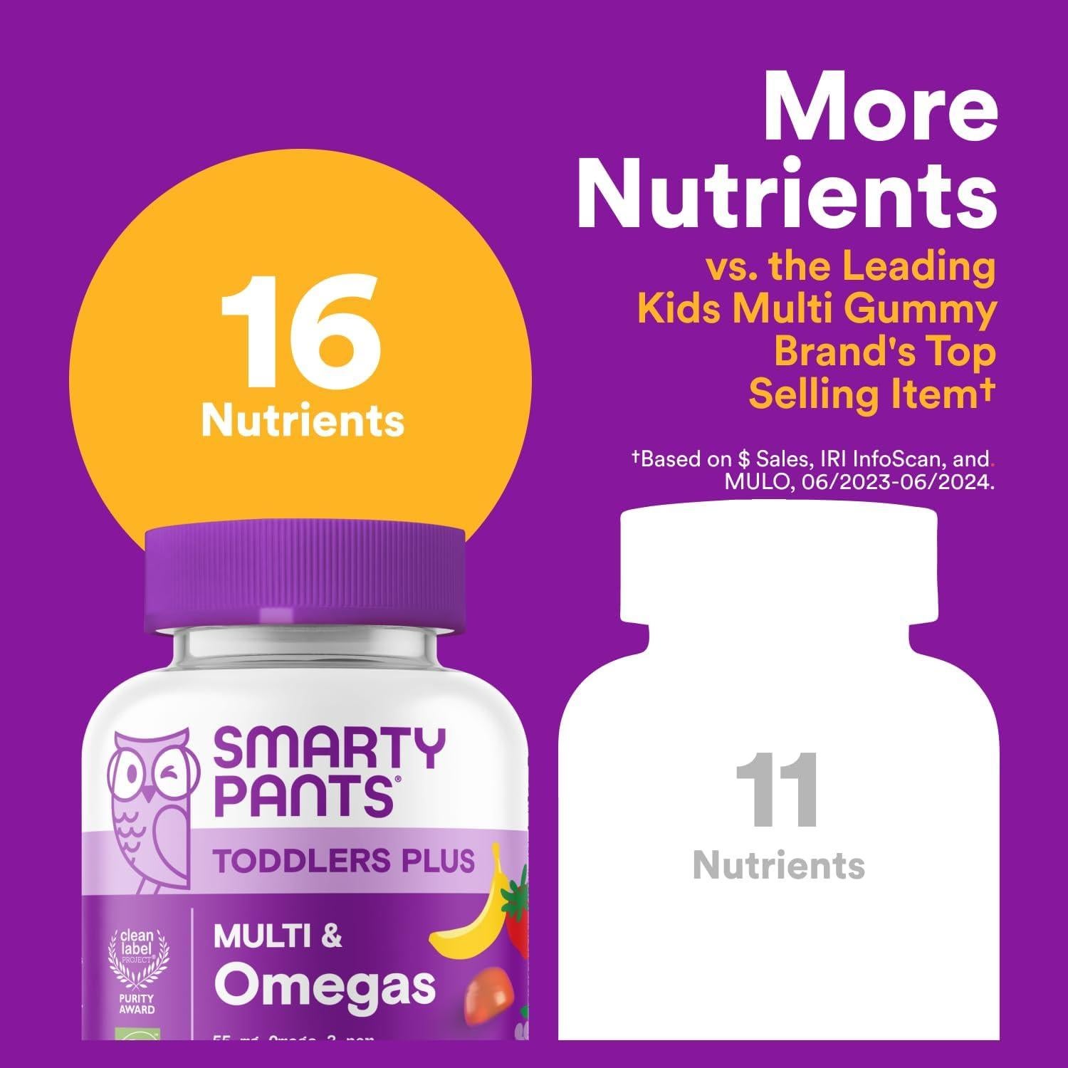 Gominolas Multivitamínicas SmartyPants para Niños 60 Unidades