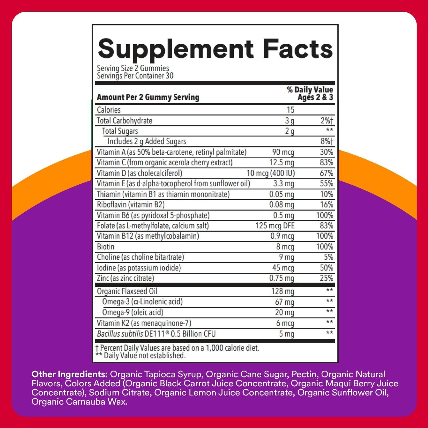SmartyPants Gominolas Multivitamínicas Orgánicas 60 Unidades