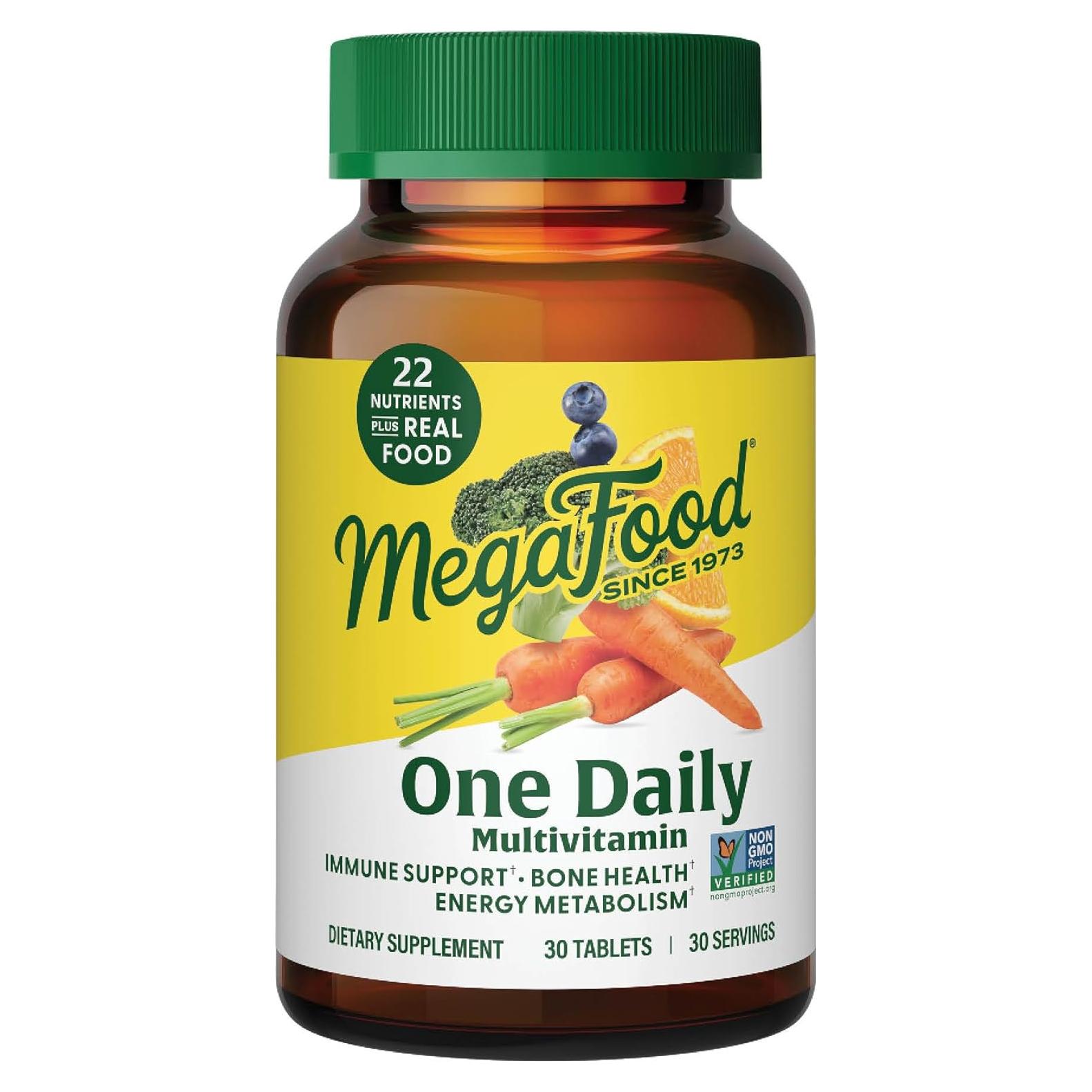 MegaFood Multivitamina Diaria 30 Tabletas - Soporte Inmunológico