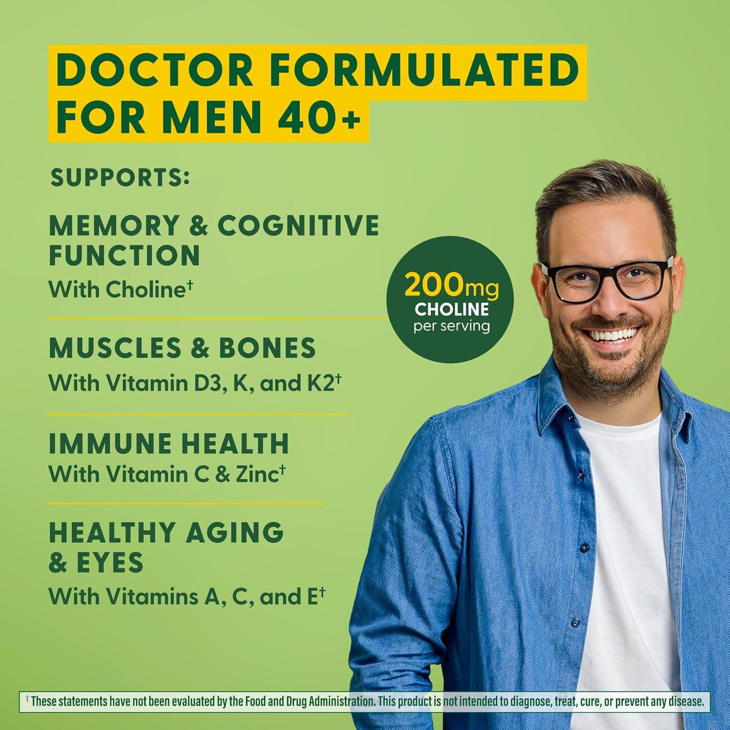 MegaFood Multivitamina Avanzada Hombres 40+ 60 Tabletas