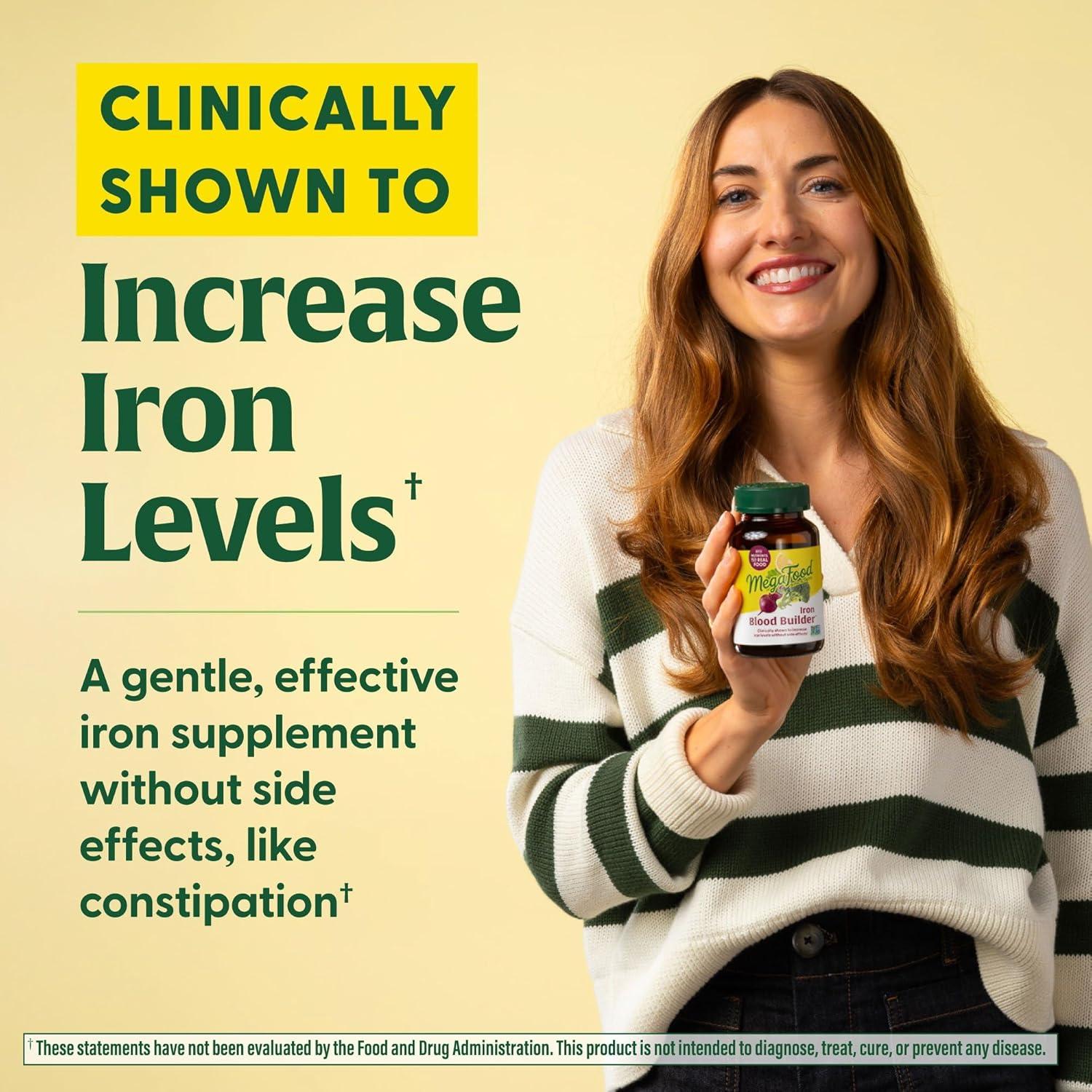 Suplemento de Hierro MegaFood Blood Builder 90 Tabletas Veganas