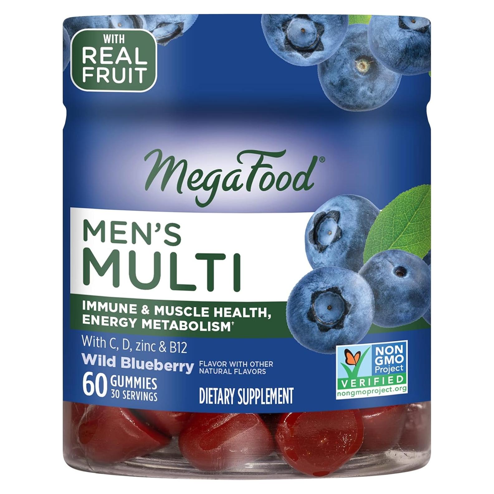 MegaFood Multivitamínico Gummy para Hombres - 60 Gomas