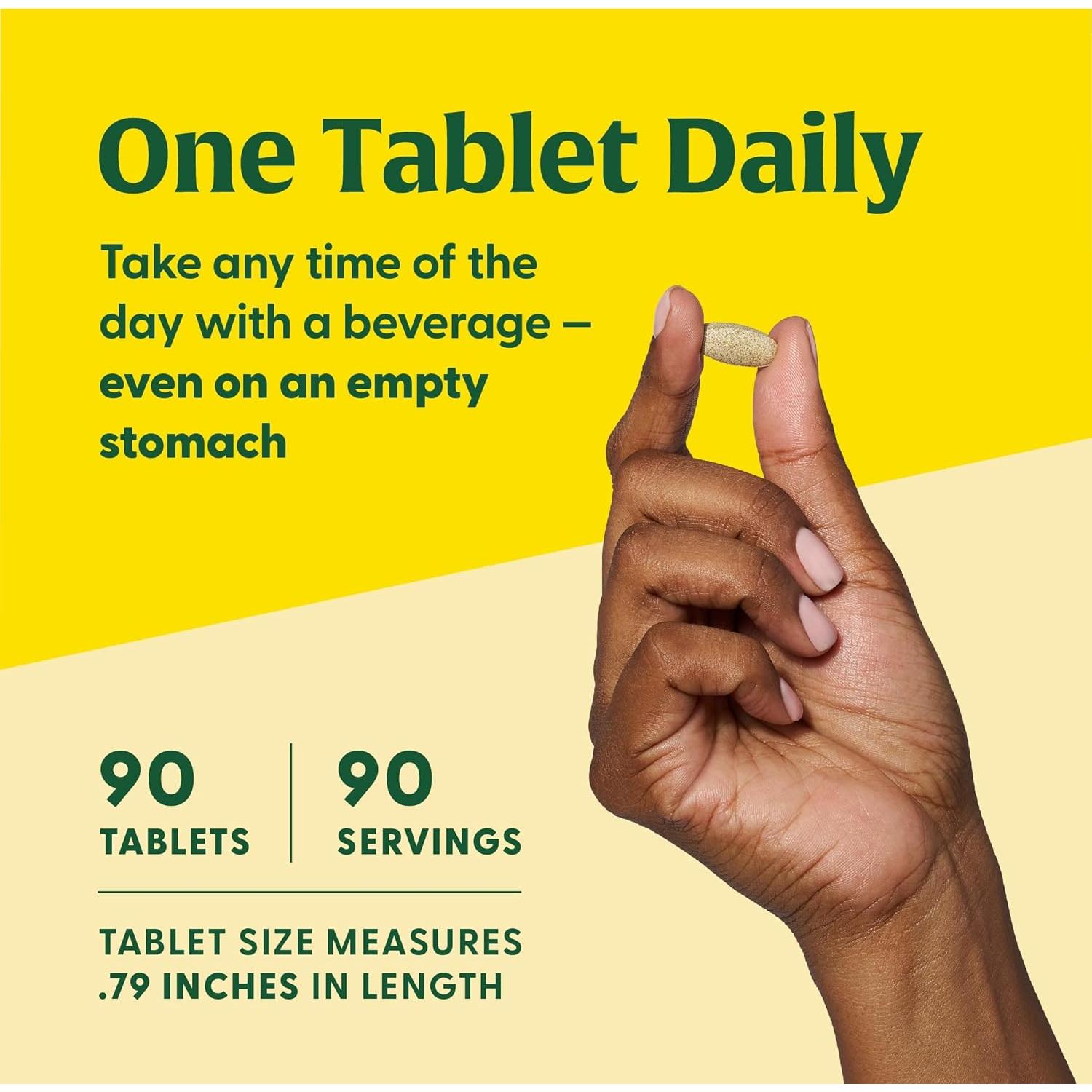 MegaFood Complejo B Balanceado - 90 Tabletas Veganas Sin Gluten