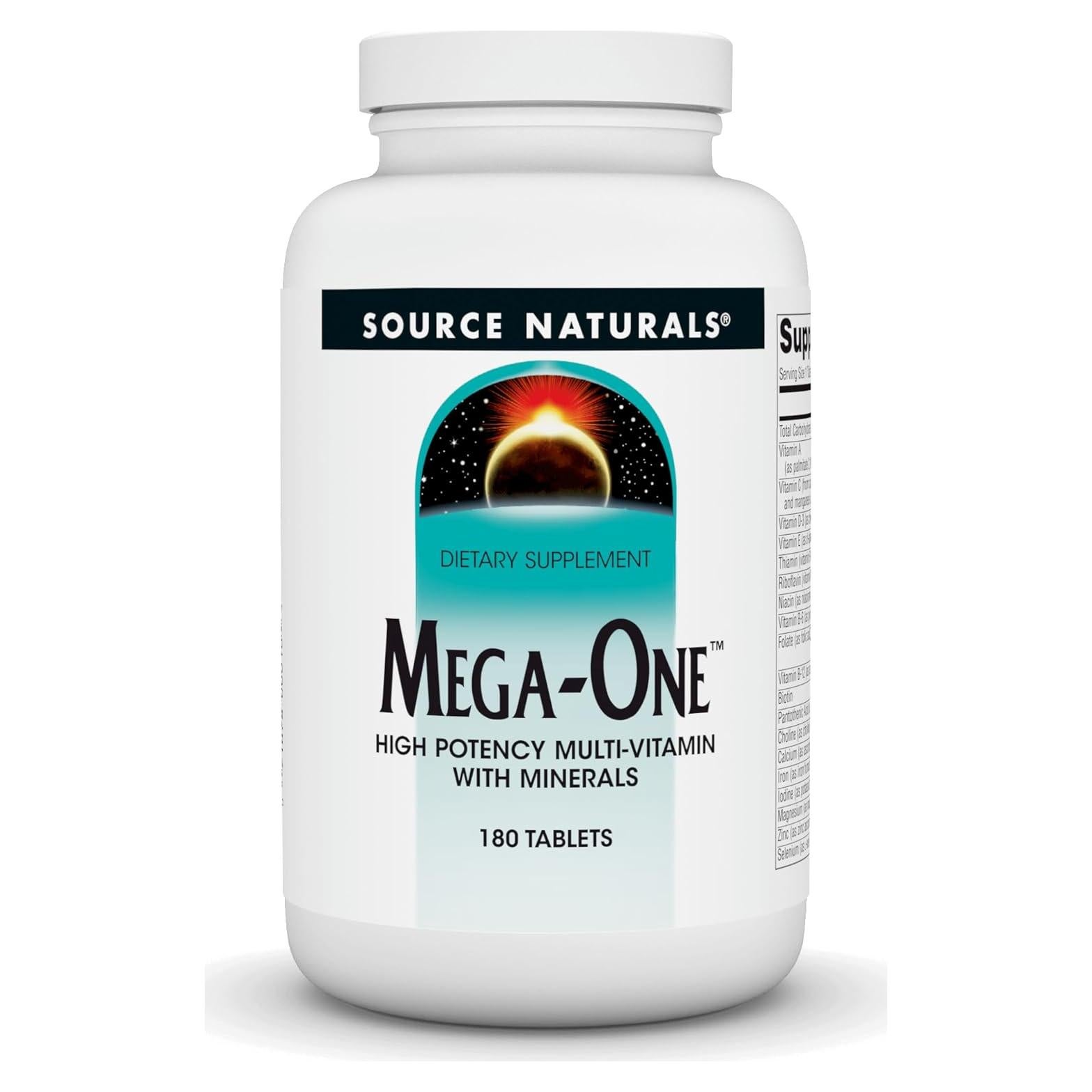 Multi-Vitamina Mega-One Source Naturals 180 Tabletas