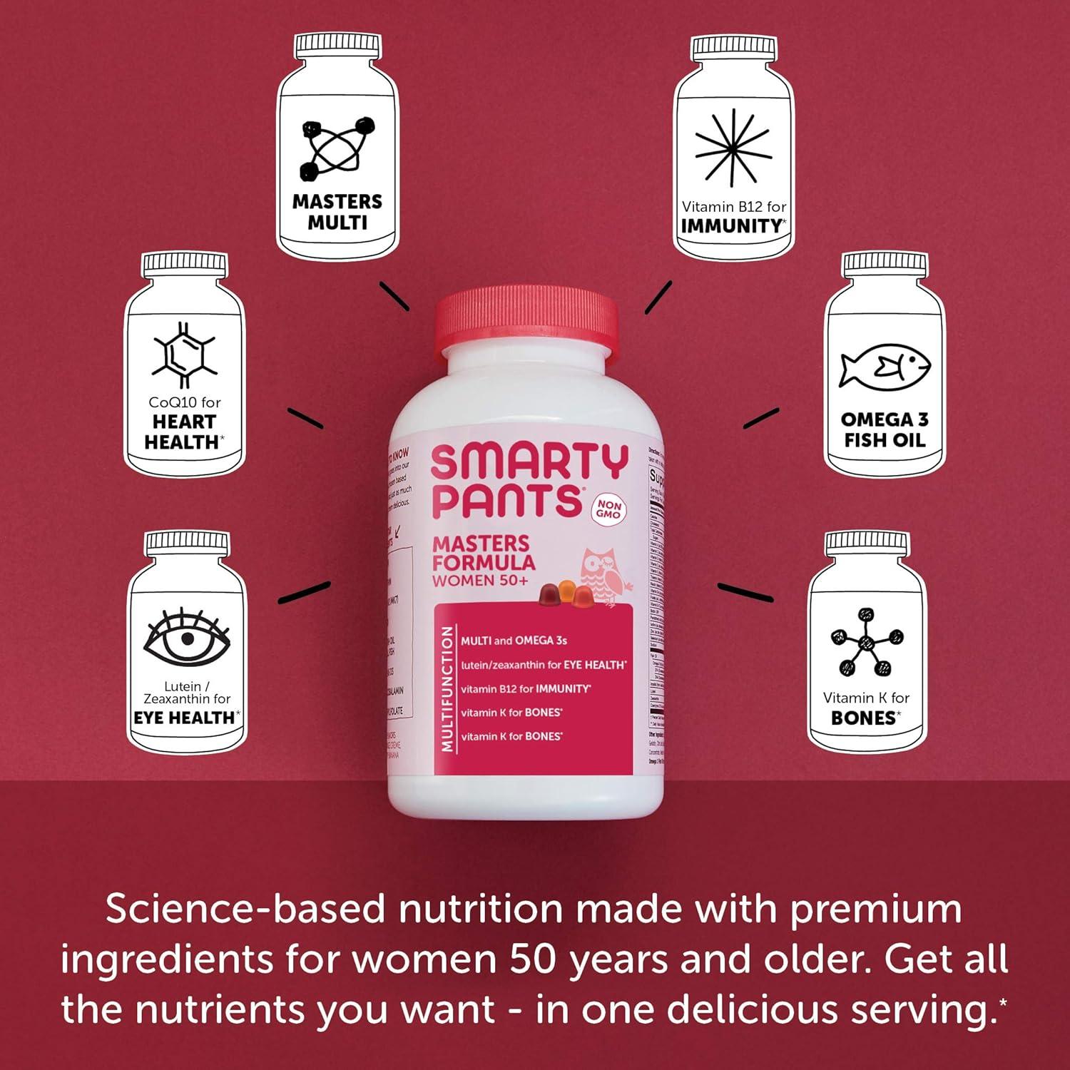 SmartyPants Gominolas Multivitamínicas 50+ Mujeres y Chicos