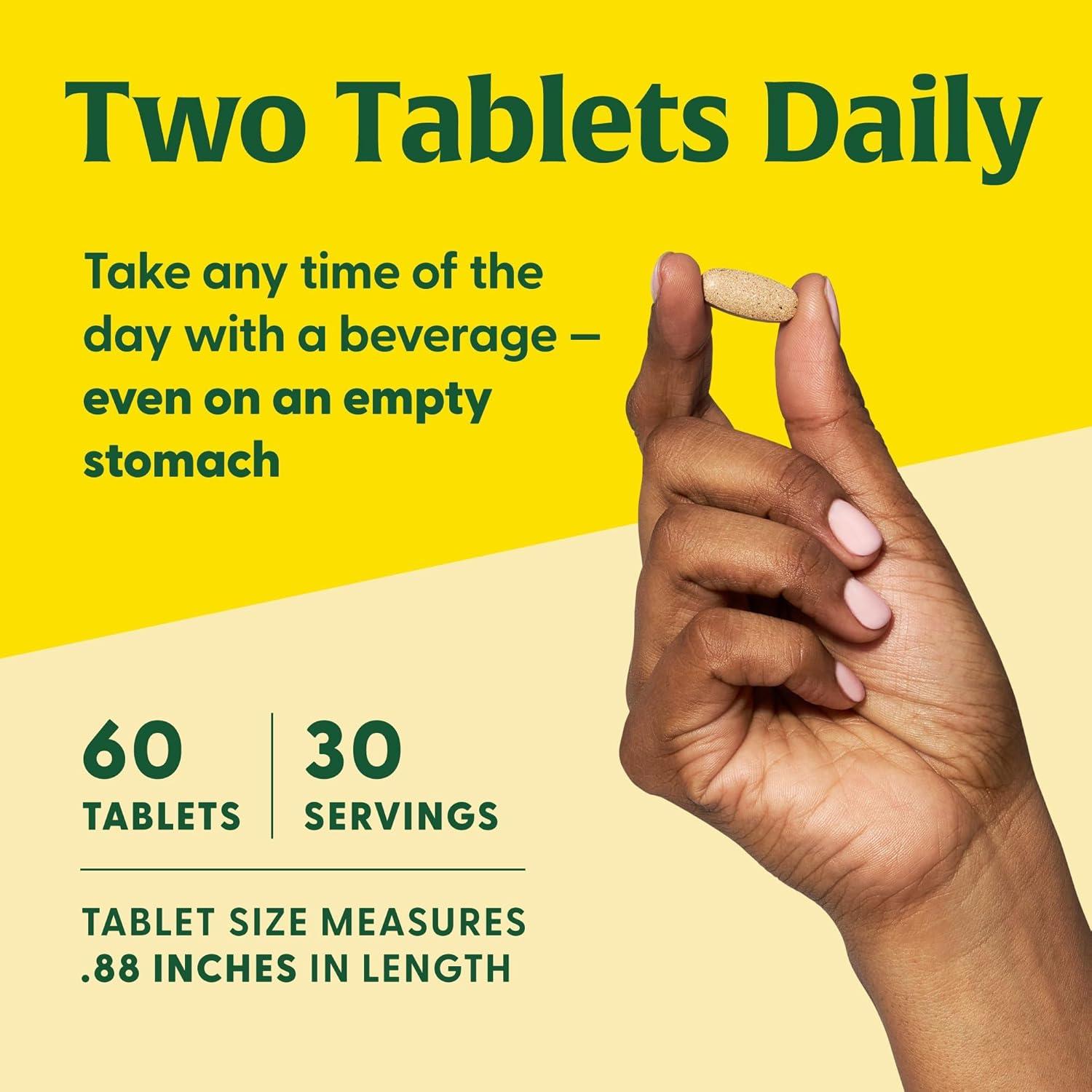 MegaFood Fuerza Adrenal - Suplemento Vegetariano 60 Tabletas