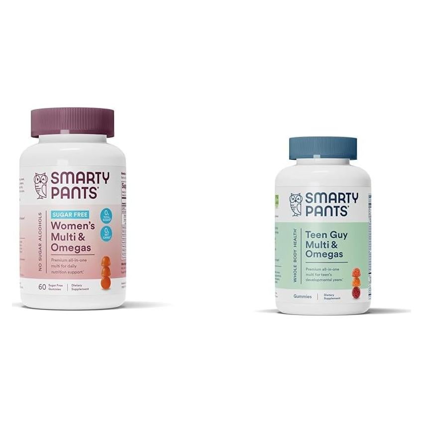 Gomitas Multivitamínicas SmartyPants Sin Azúcar 60u Mujeres & 120u Chicos