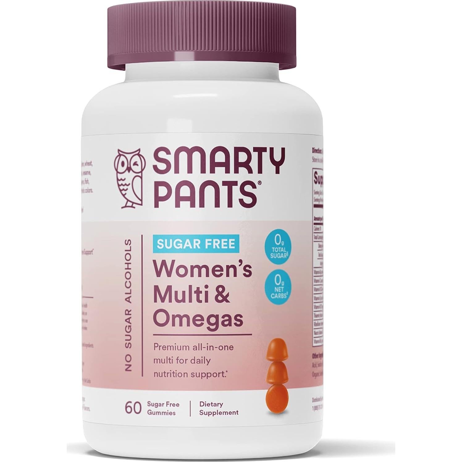 Gomitas Multivitamínicas SmartyPants Sin Azúcar 60u Mujeres & 120u Chicos