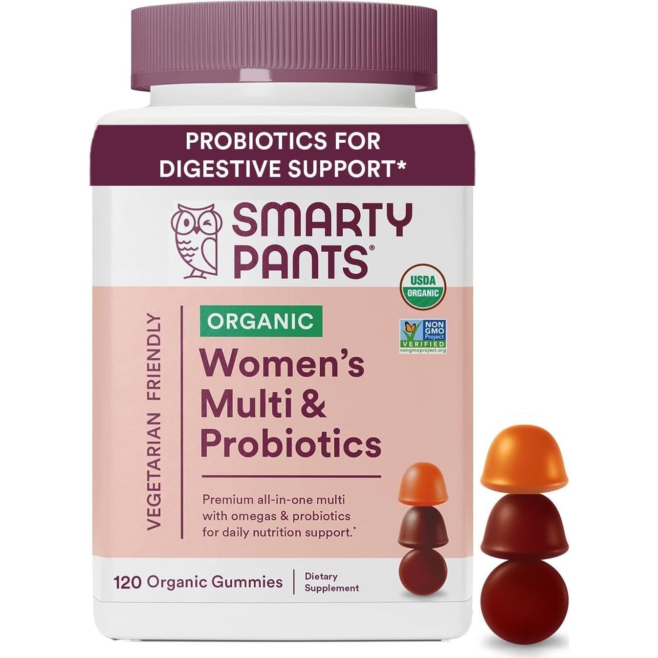 Gomitas Multivitamínicas Orgánicas SmartyPants 120/60 Unidades