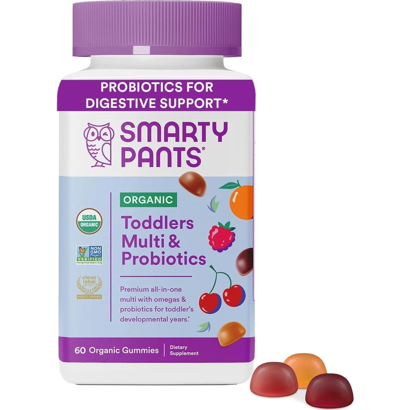 Gomitas Multivitamínicas Orgánicas SmartyPants 120/60 Unidades
