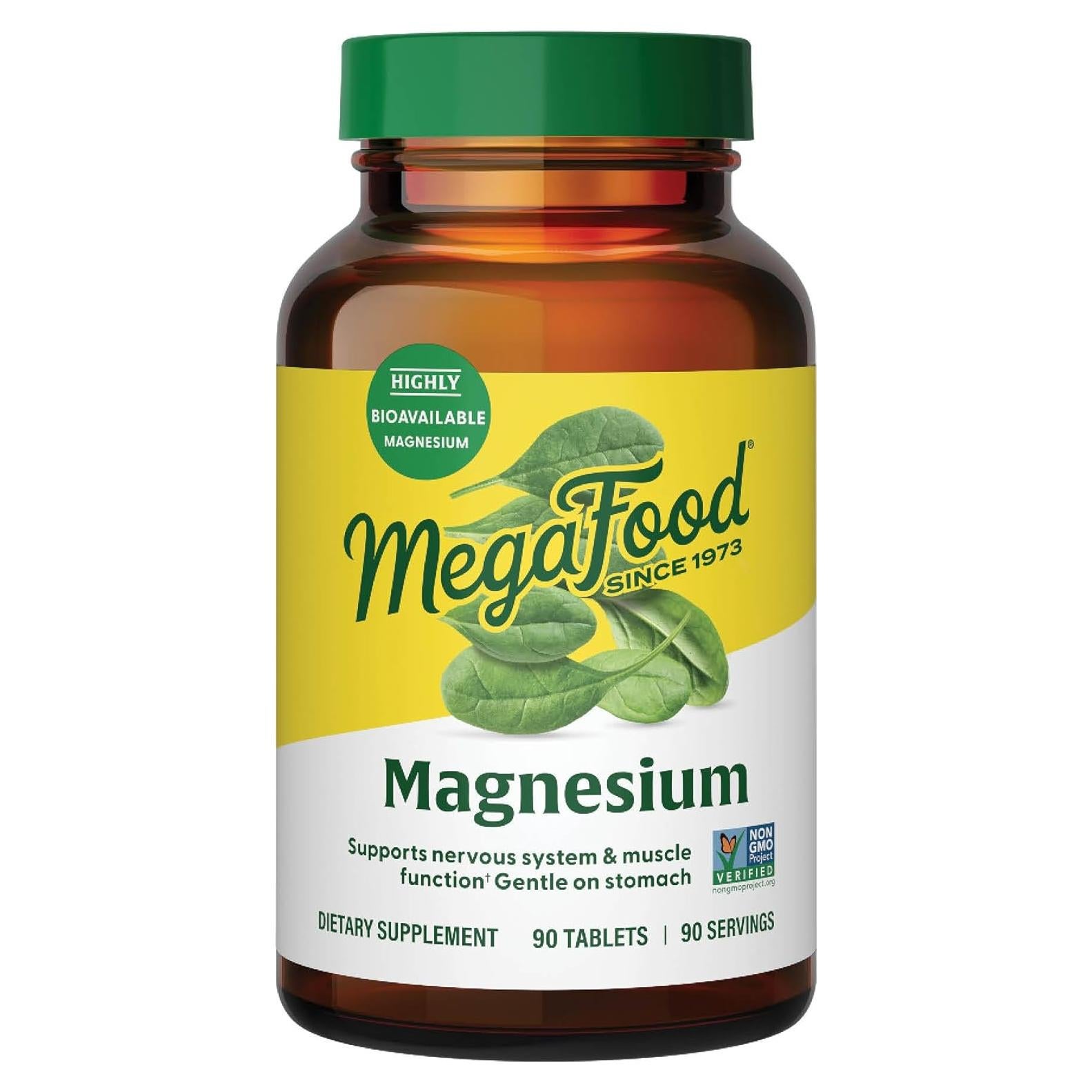 Suplemento de Magnesio MegaFood 90 Tabletas Veganas