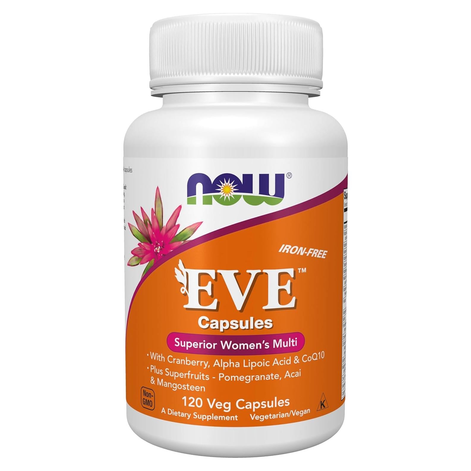 Multivitamínico para Mujeres NOW Foods Eve 120 Cápsulas Veganas