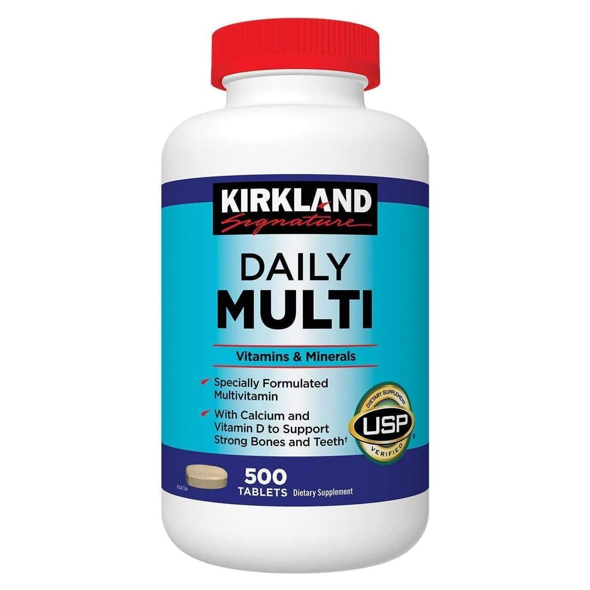 Multivitamínico Diario Kirkland Signature 500 Tabletas