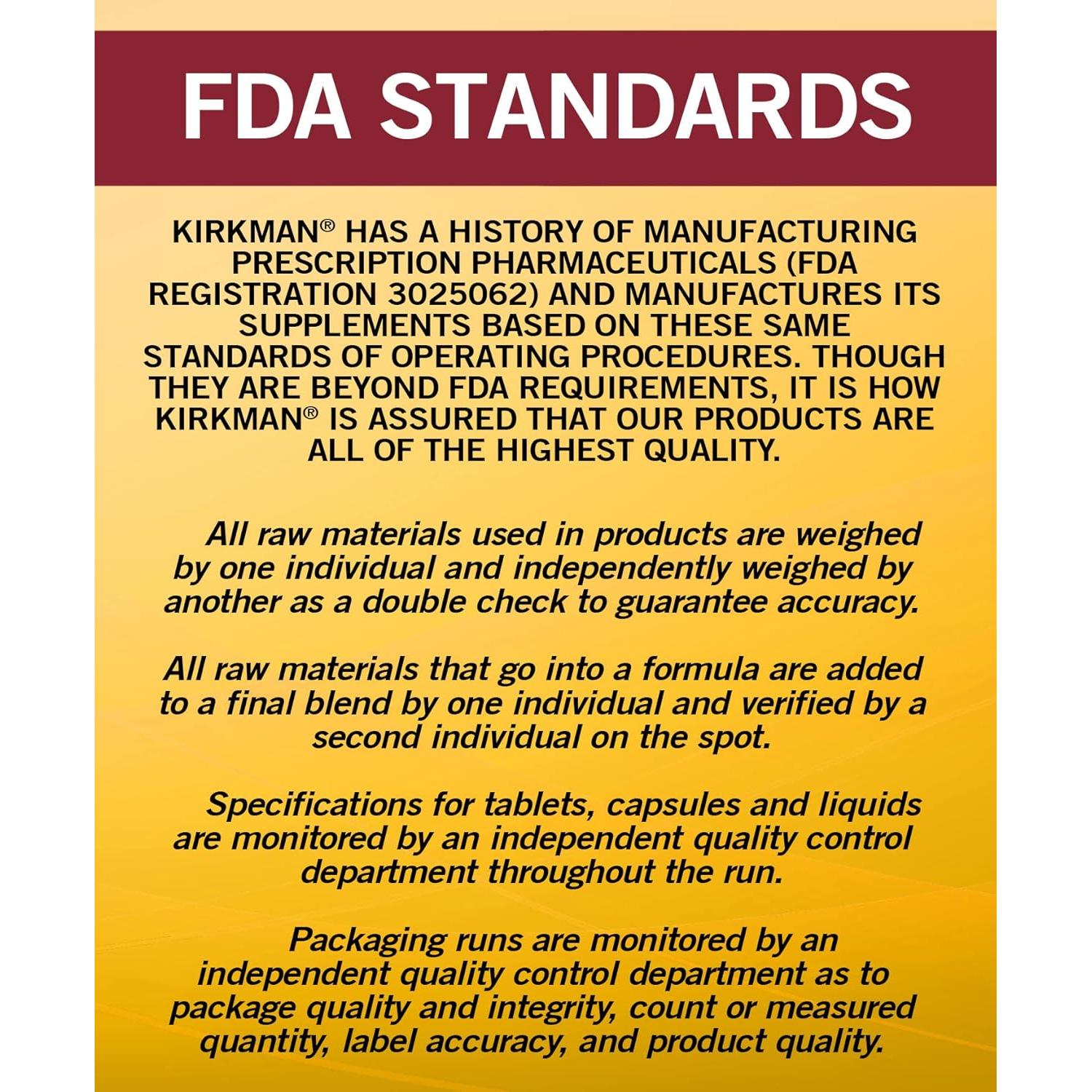 Kirkman Multivitamínico Masticable para Niños 120 Tabletas Sabor Mango