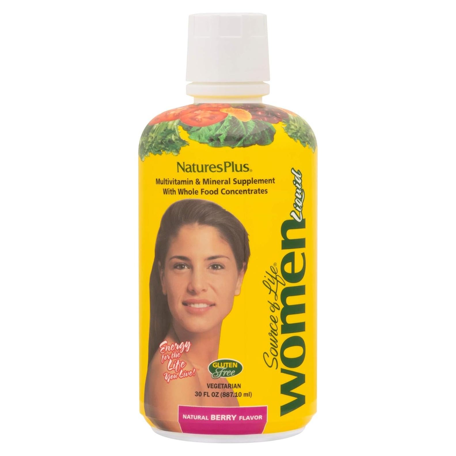Multivitamina Líquida para Mujeres Nature's Plus 887 ml - Sabor Baya
