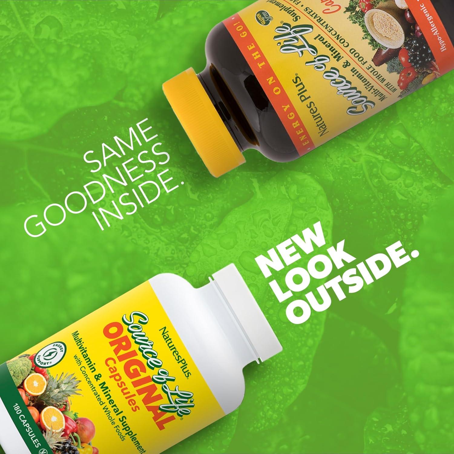 Suplemento Multivitamínico Natures Plus Fuente de Vida 180 Cápsulas