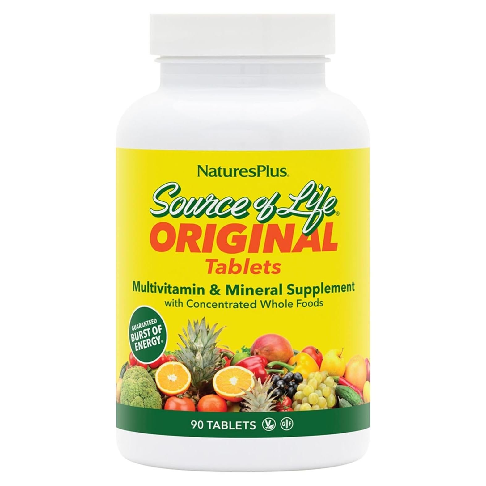 Suplemento Multivitamínico Natures Plus Fuente de Vida 90 Tabletas