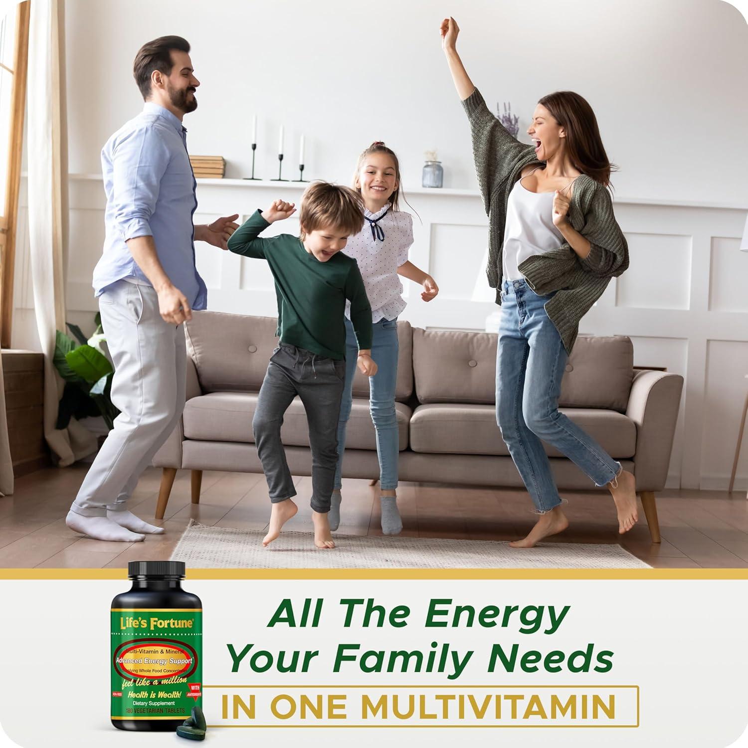 Multivitamínico Fortuna de la Vida 180 Tabletas Energía Natural