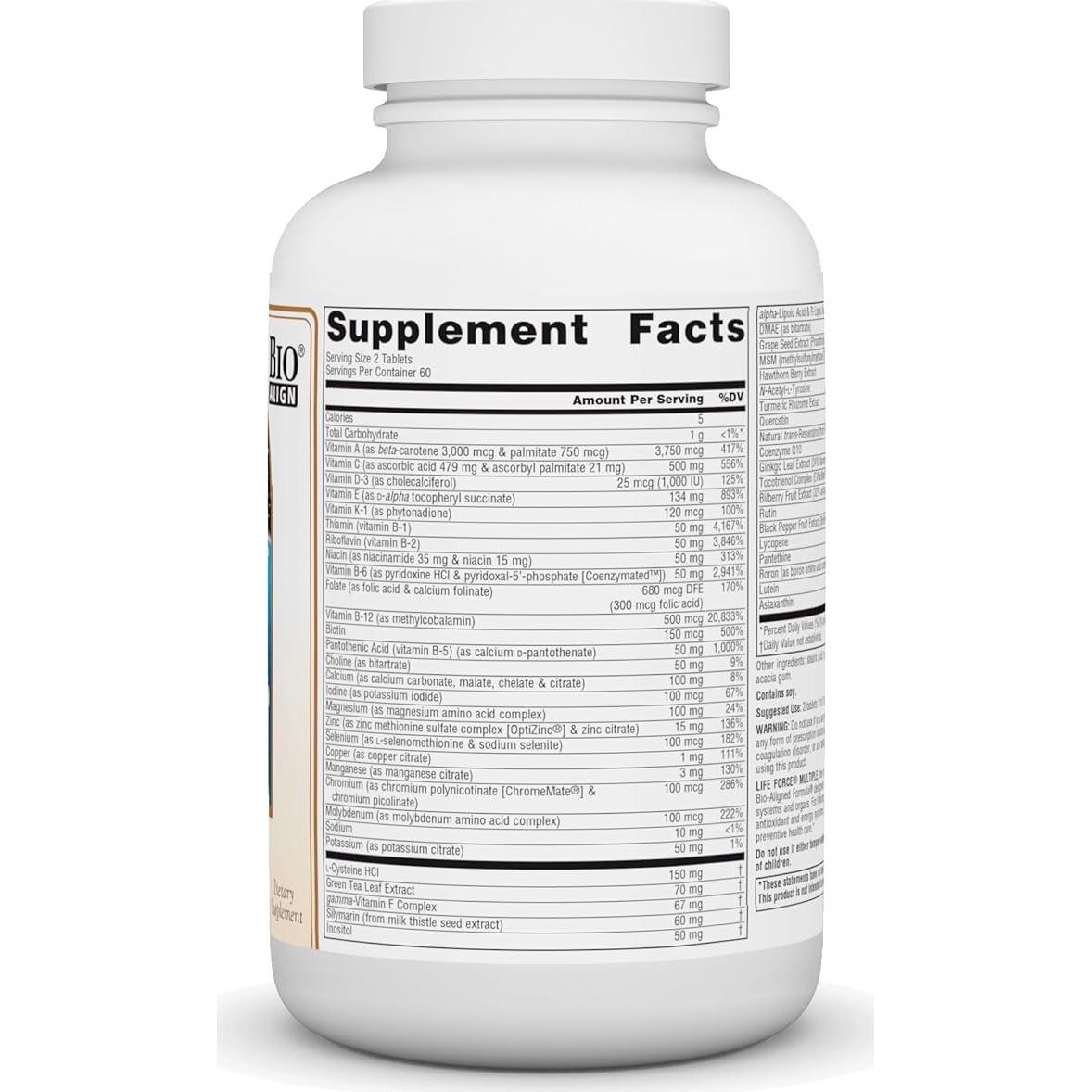 Multivitamina Diaria Alta Potencia Source Naturals 120 Tabletas